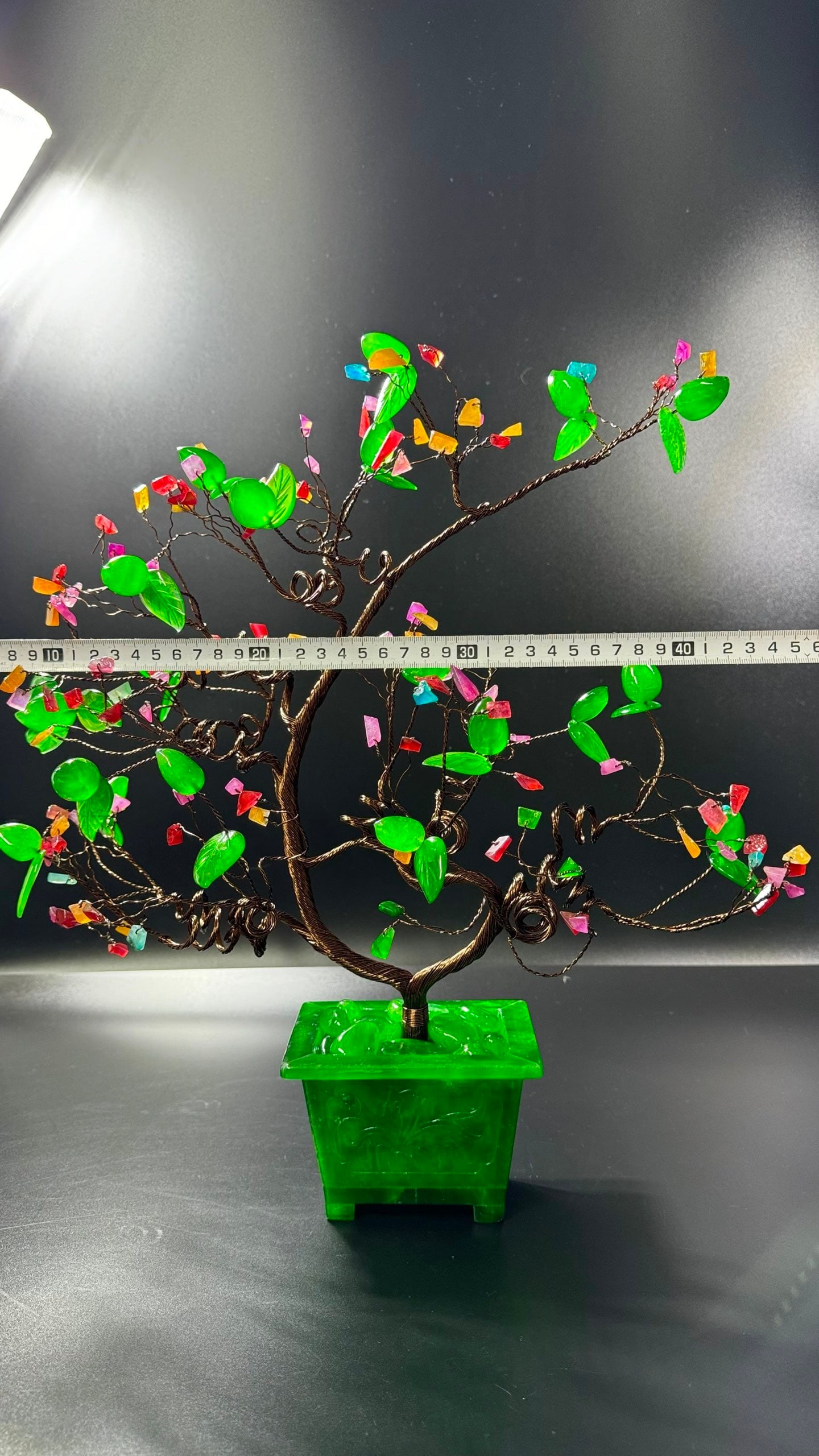 High-ice Jadeite Peach Bonsai - 10