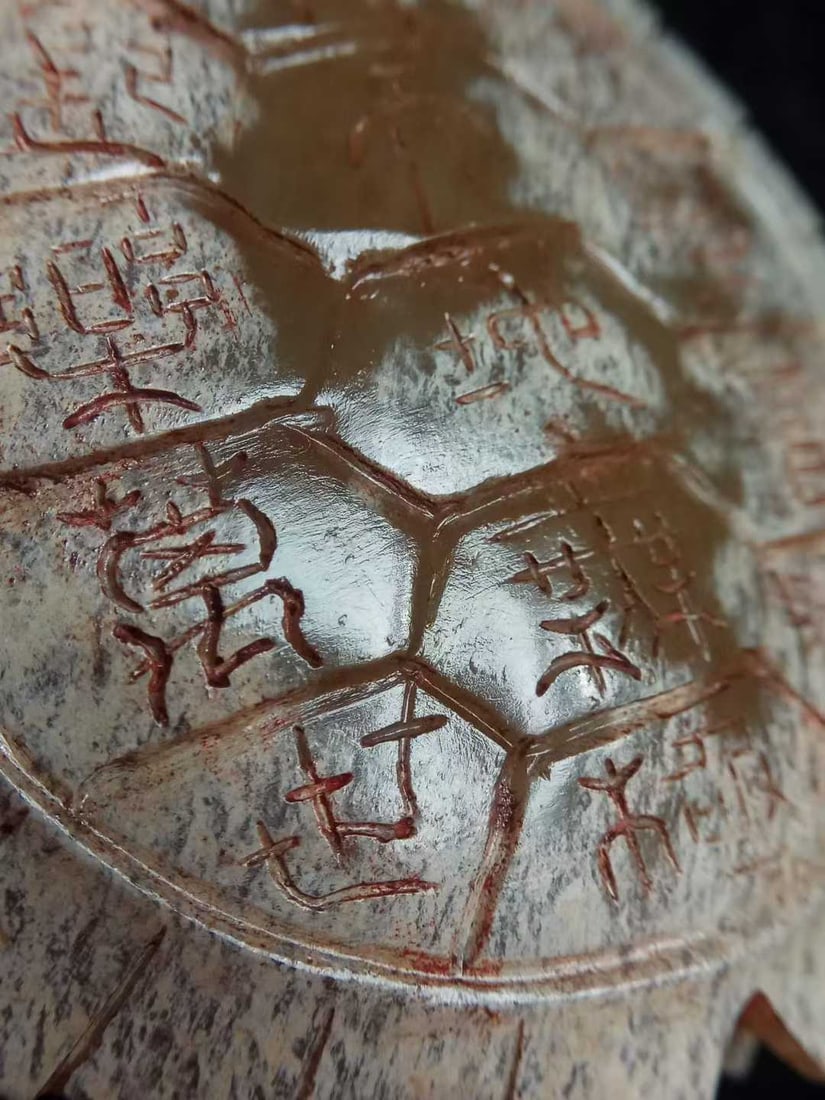 Hetian Green Jade Turtle Shell - 4