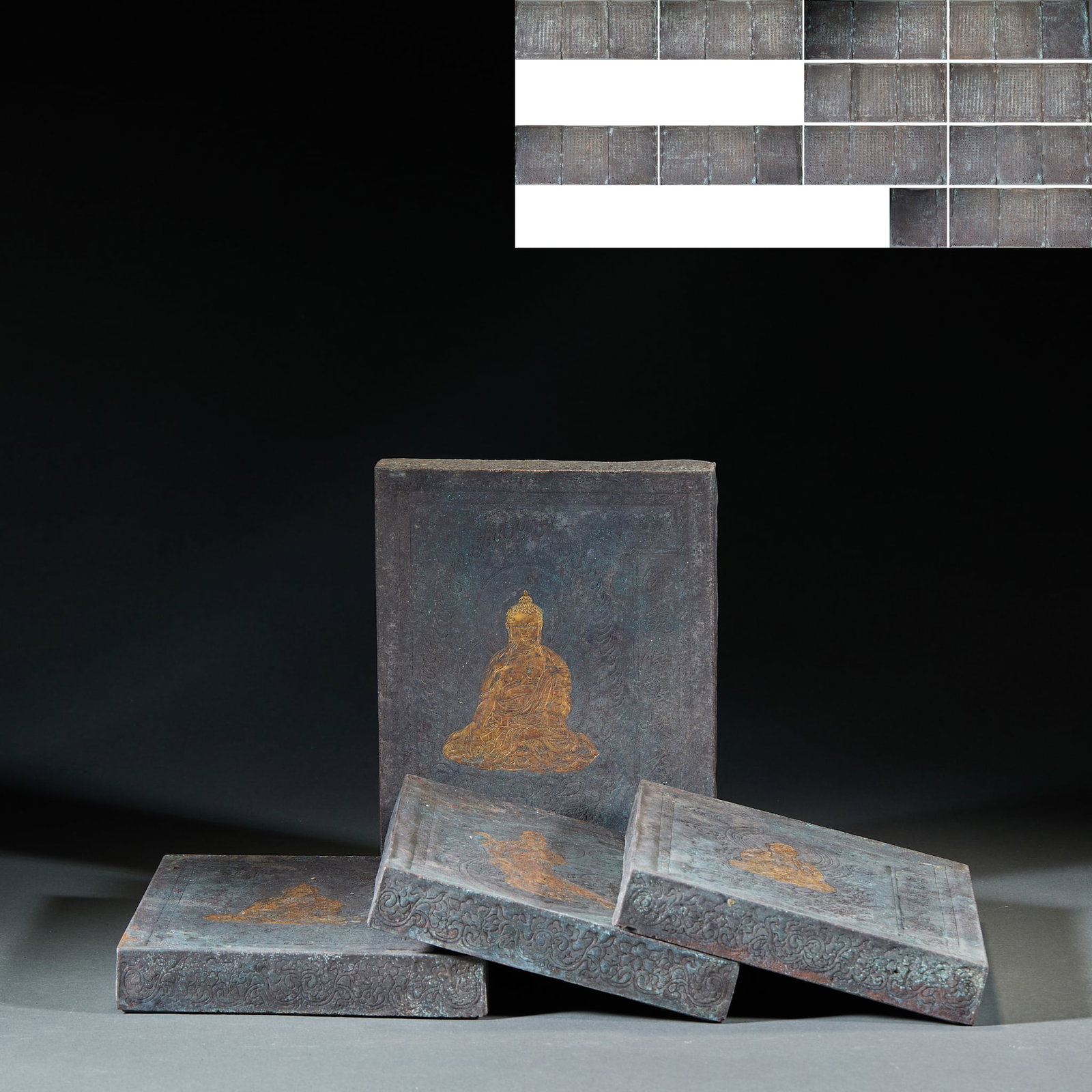 Four-volume Set Sutra of Noble Protector Elder: Four-volume Noble Protector Sutra, Single Volume L310cm W18.5cm