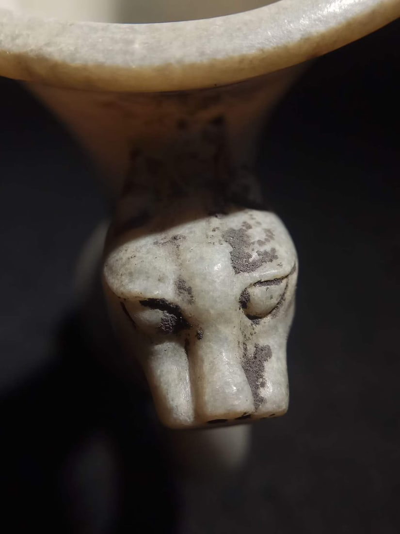 Hetian Jade Dragon-handled Cup - 9