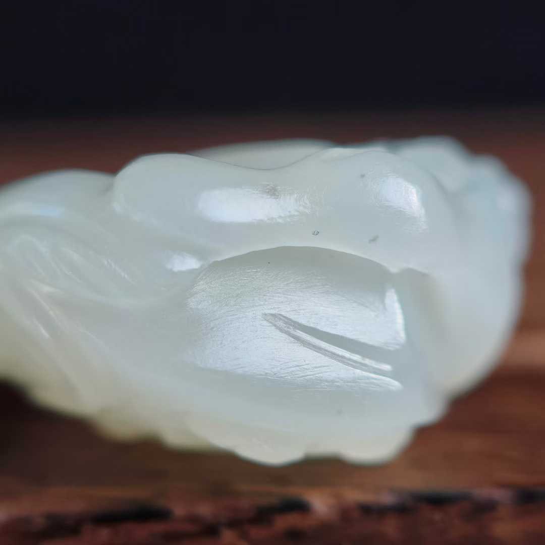Hetian White Jade Three-foot Toad - 6