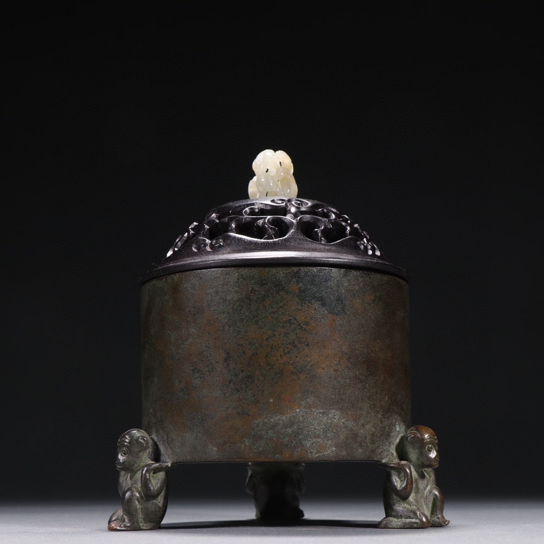Censer Signed Zhu Jinsheng: Zhu Jinsheng Mark Incense Burner, H16cm W12cm, Weight 1295g