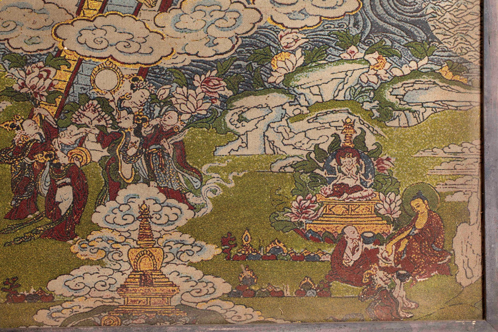 Pre-Ming Kesi Tapestry Hanging Scroll: Sakyamuni Preaching - 2