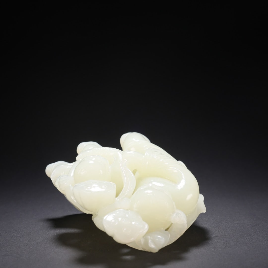 Hetian Jade He-He Two Immortals - 8