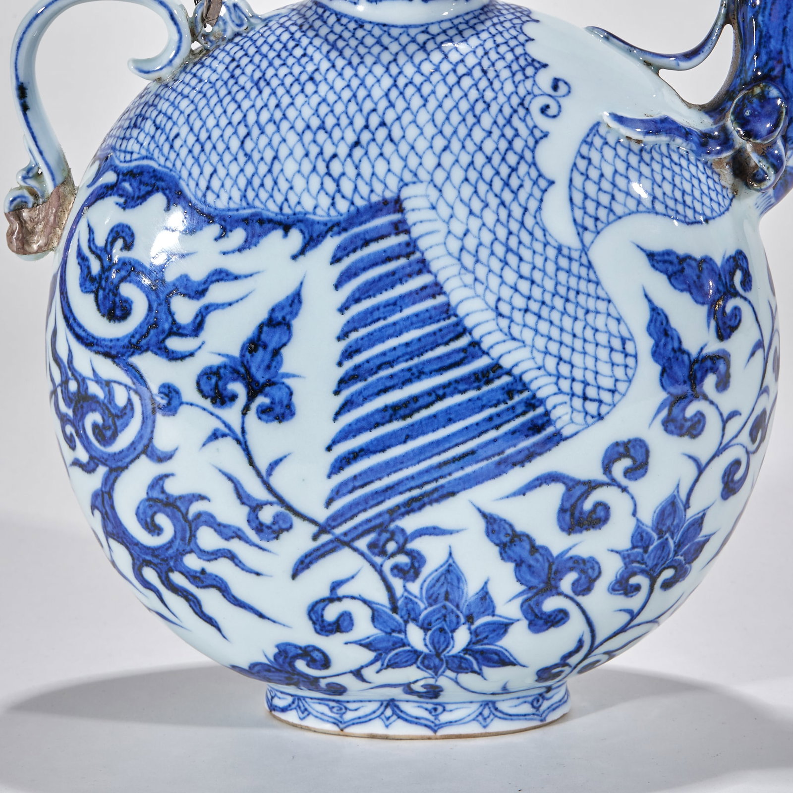 Blue and White Phoenix-Head Pot - 11