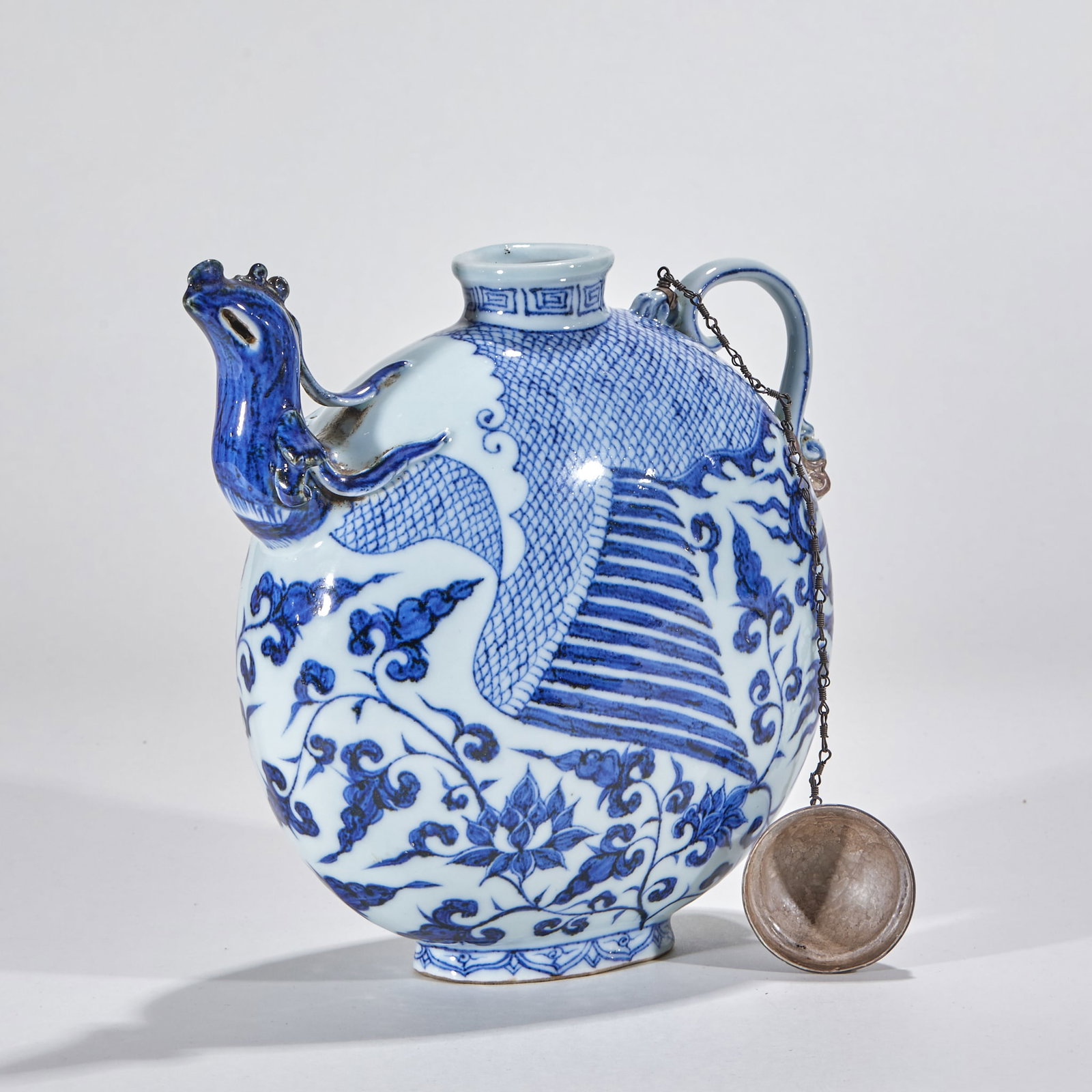 Blue and White Phoenix-Head Pot - 2