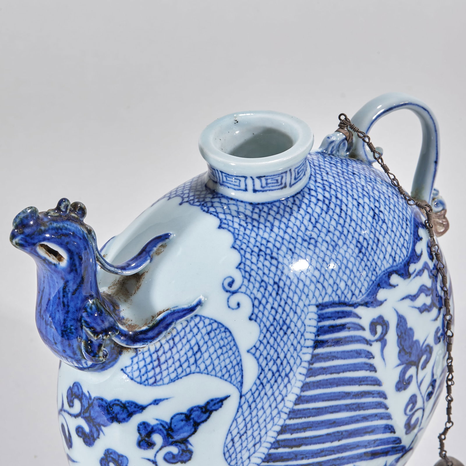 Blue and White Phoenix-Head Pot - 3