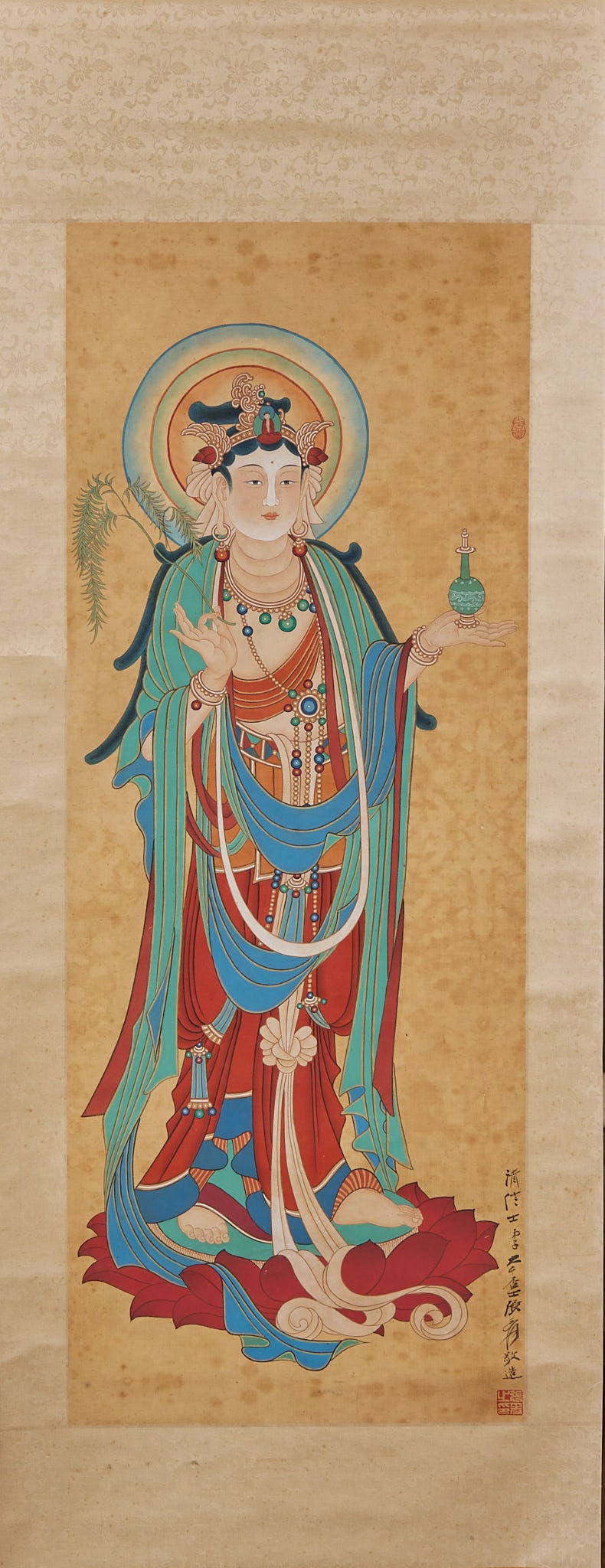Zhang Daqian Buddha Central Scroll - 5
