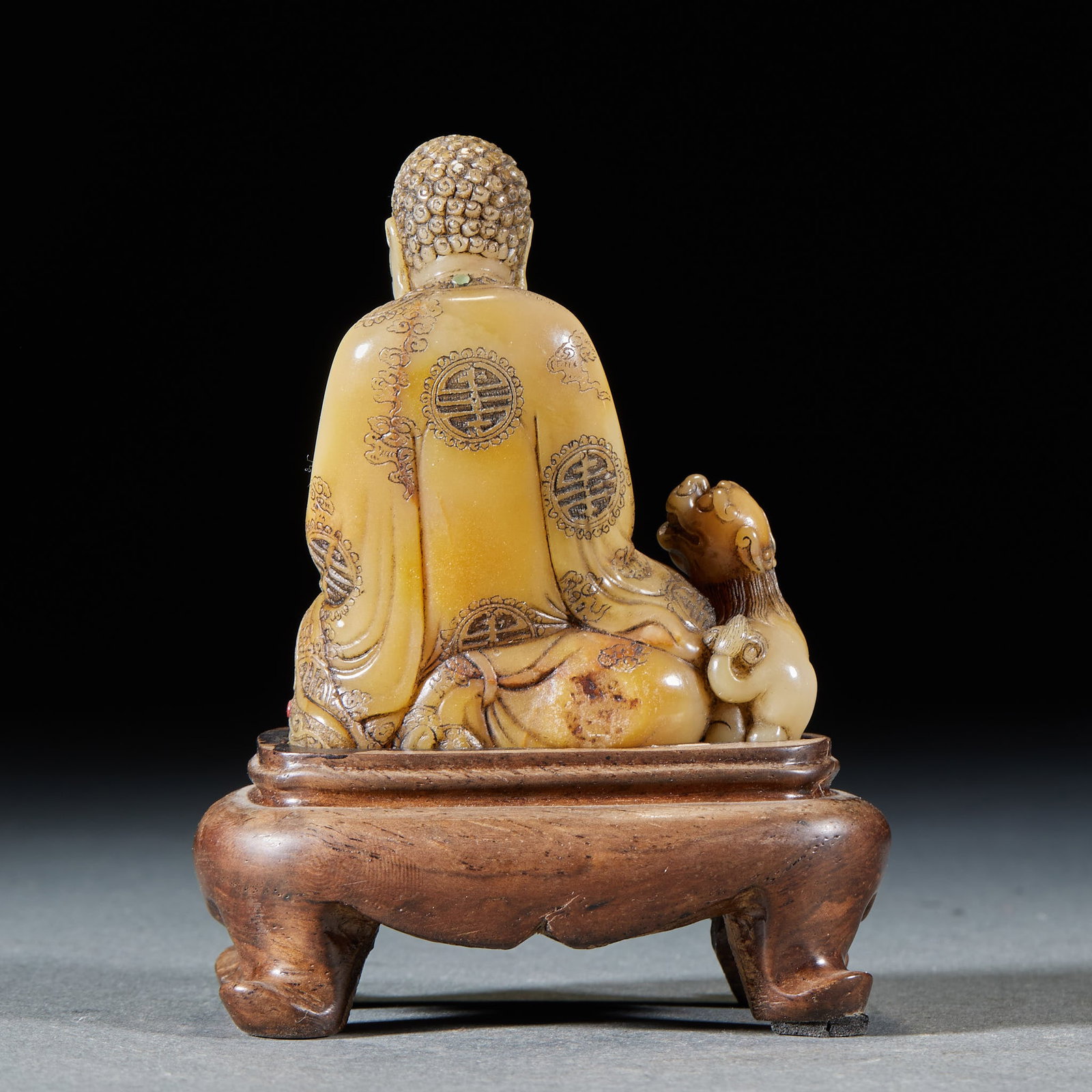 Shoushan Stone Laughing Arhat - 4