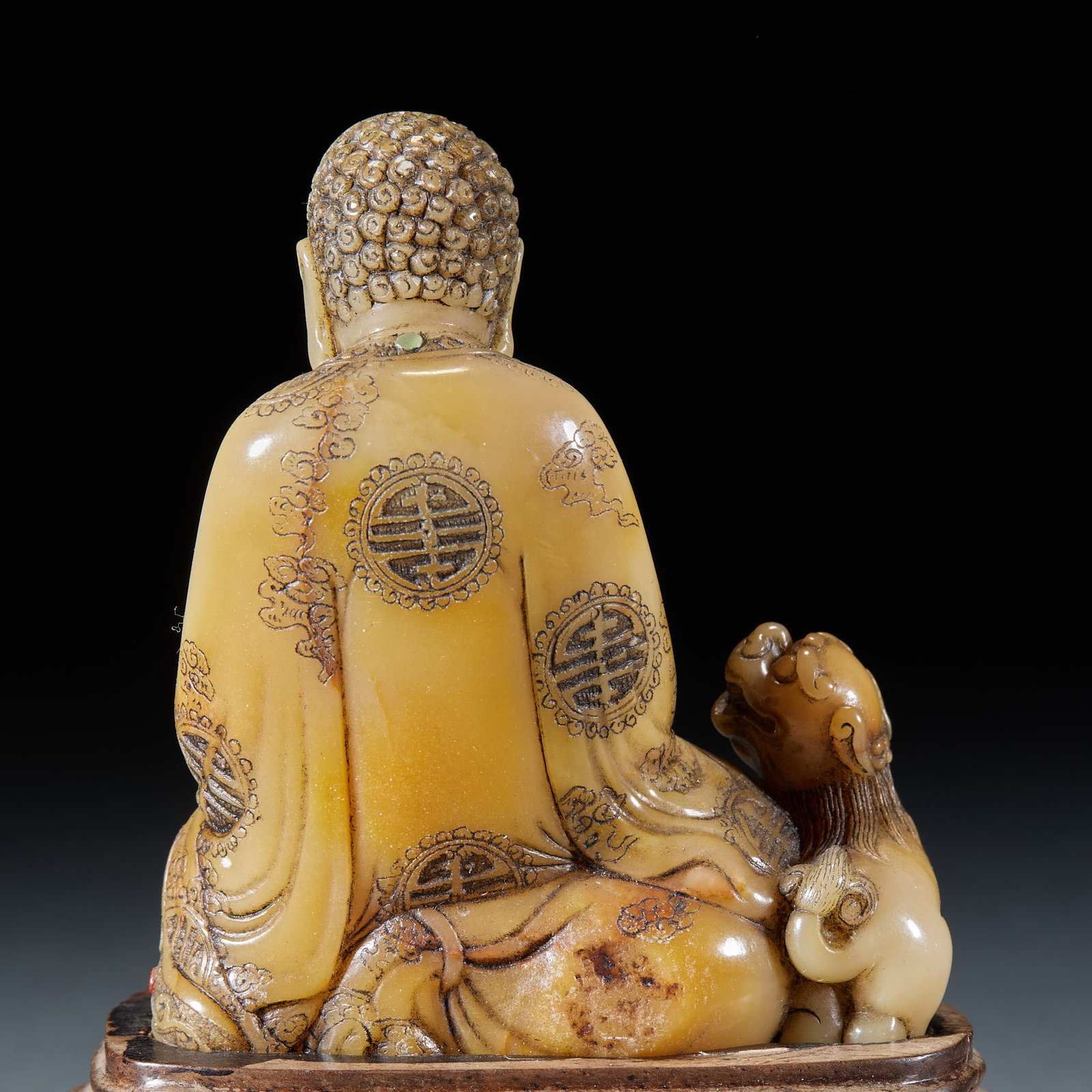 Shoushan Stone Laughing Arhat - 5