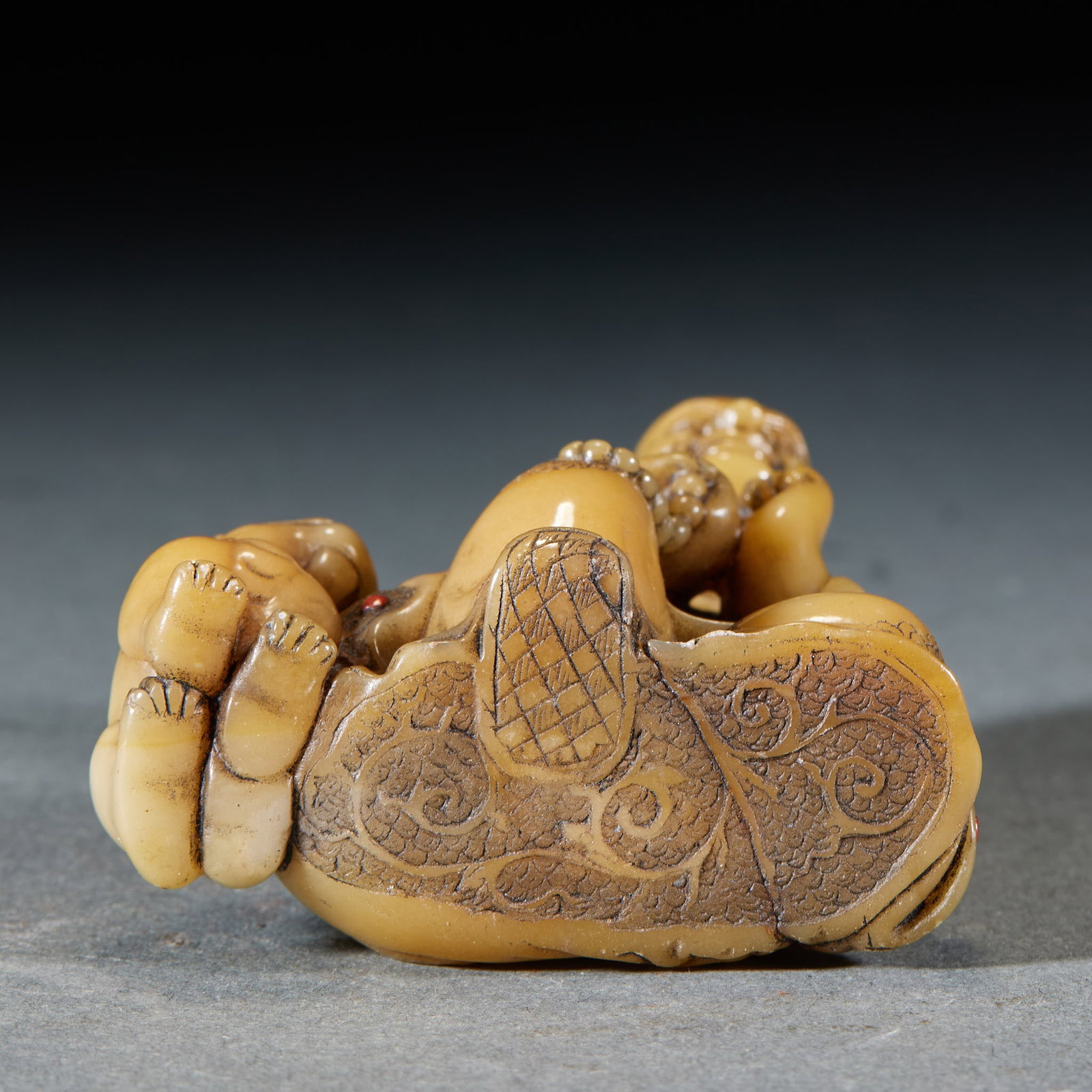 Shoushan Stone Laughing Arhat - 6
