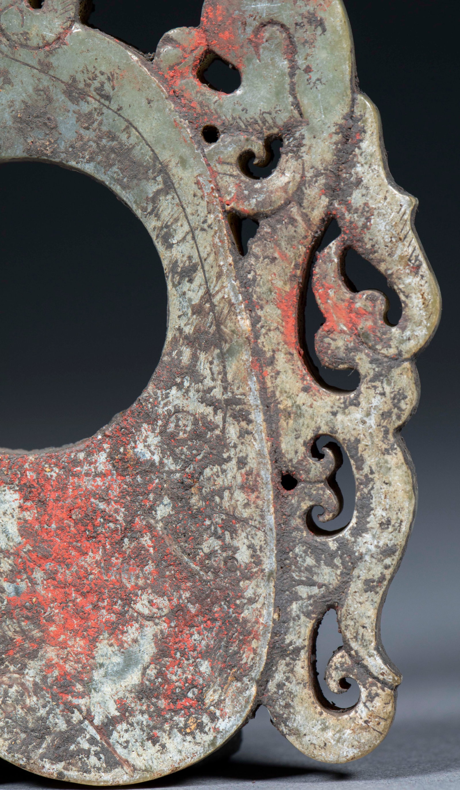 Openwork Dragon-Phoenix Heart Pendant - 10