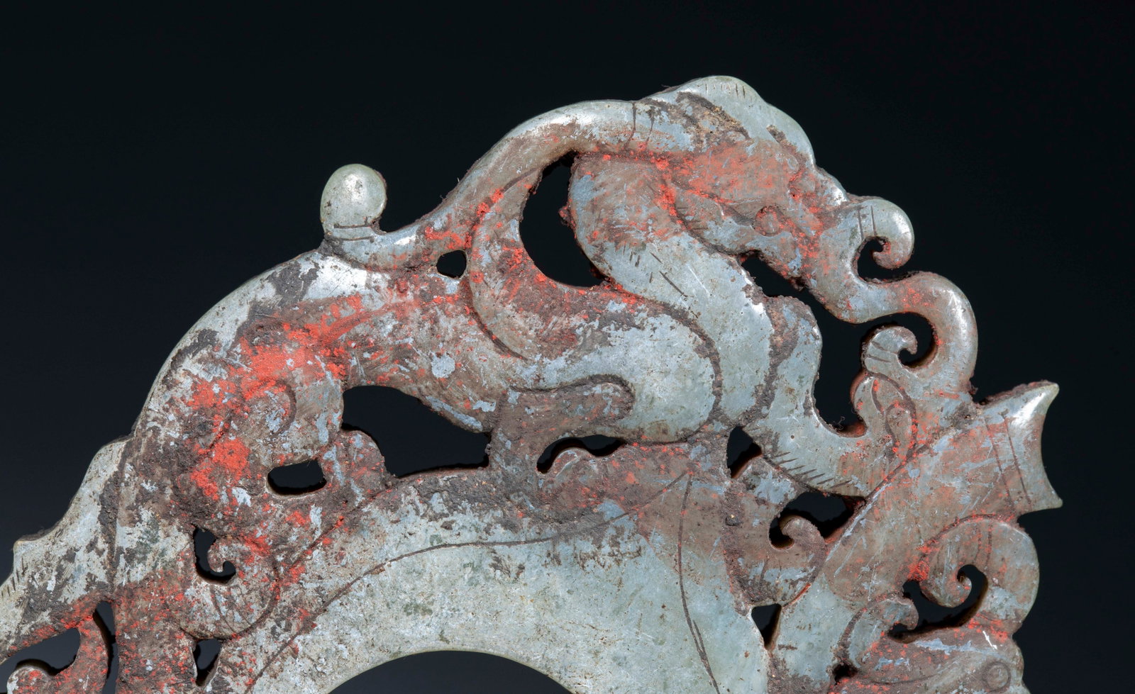 Openwork Dragon-Phoenix Heart Pendant - 4