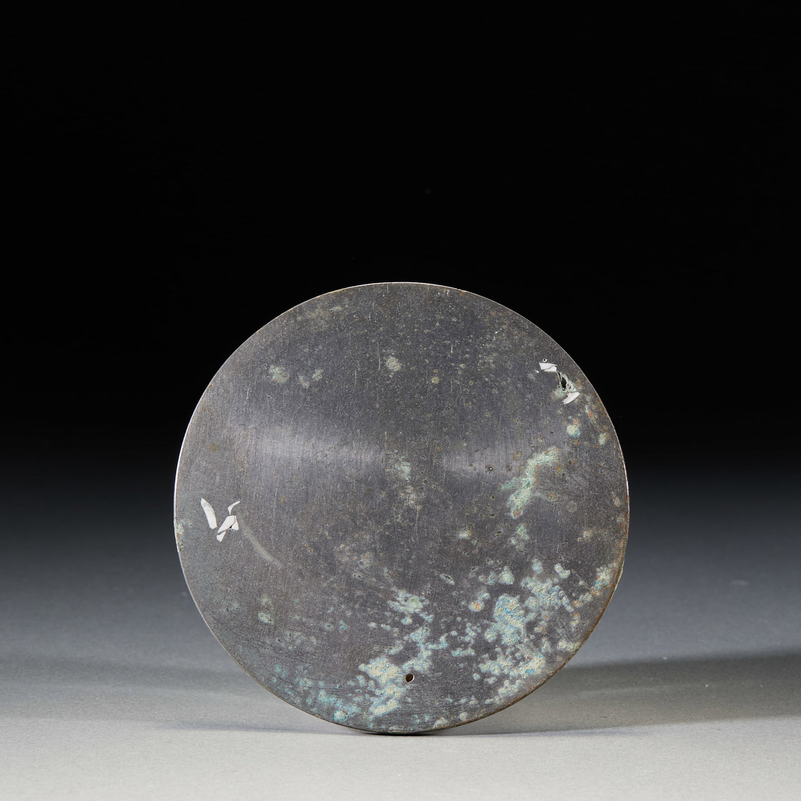 Pre-Ming Grass-Leaf Pattern Inscribed Bronze Mirror - 6