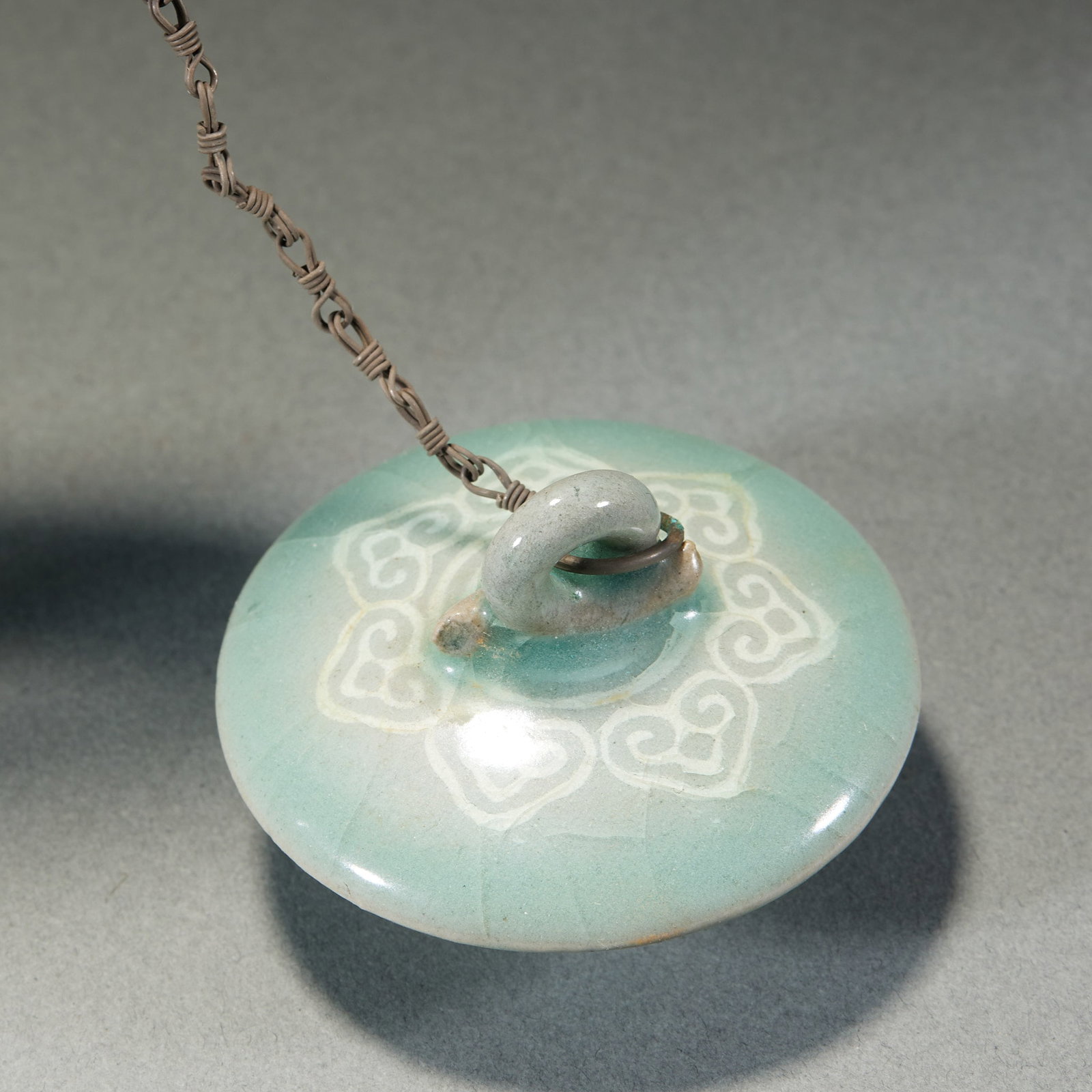 Celadon Flower and Bird Ewer - 3