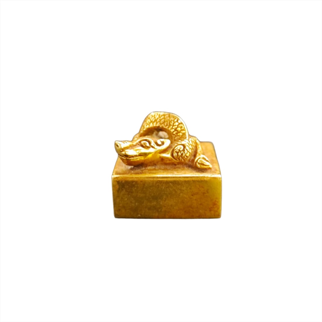 Western Han Dynasty Emperor Wen??s Gold Seal: Western Han Emperor Wen Gold Seal, H2.4cm, L2.6cm, 122.2g