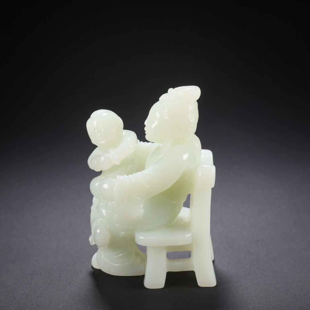 Hetian Jade Mother and Son Teaching (1 of 9)