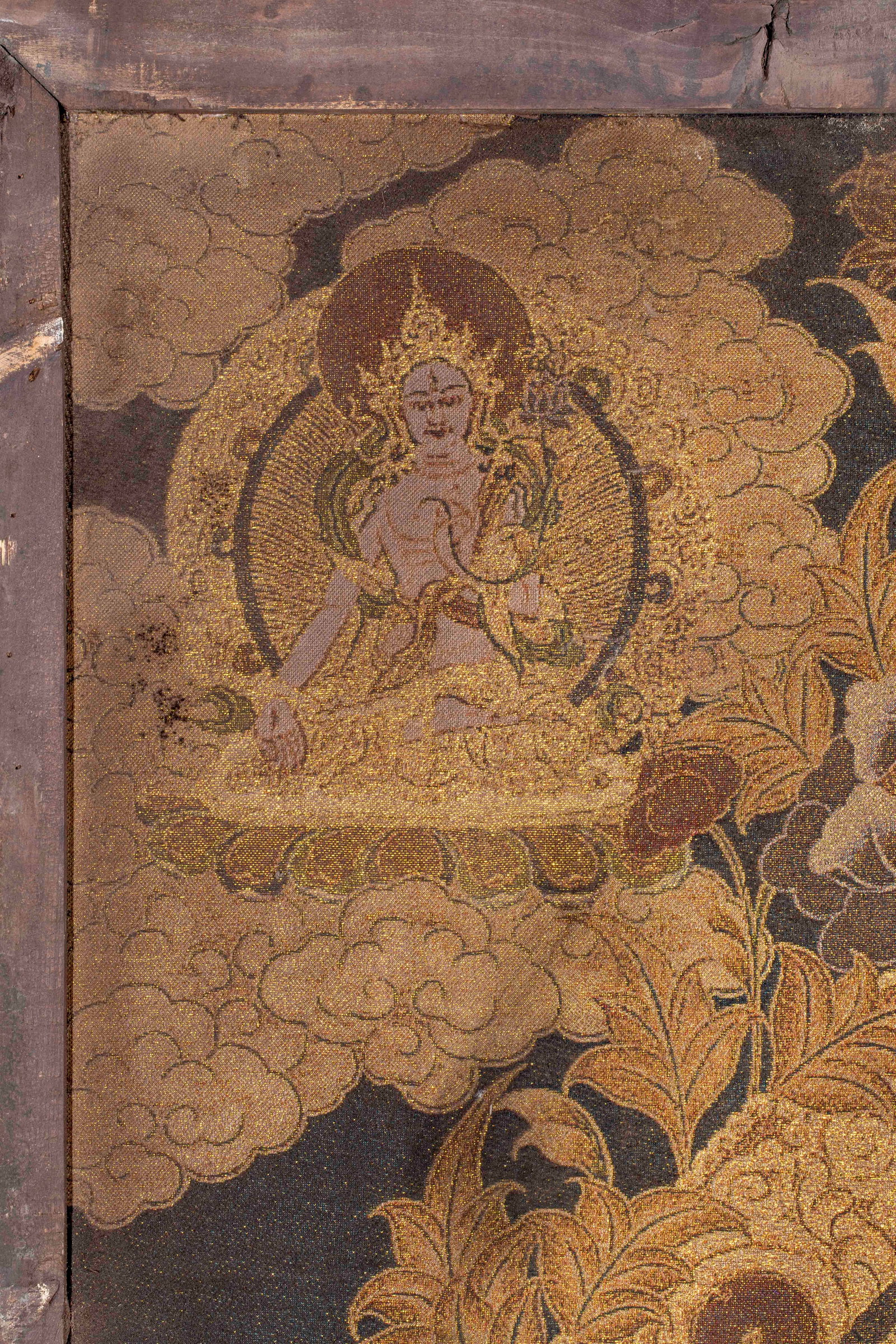 Pre-Ming Kesi Four-Armed Guanyin Hanging Scroll - 5