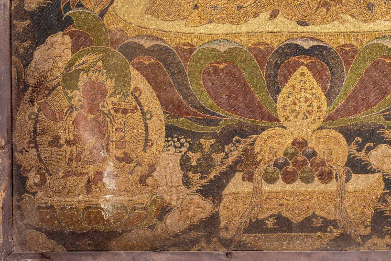 Pre-Ming Kesi Four-Armed Guanyin Hanging Scroll - 8