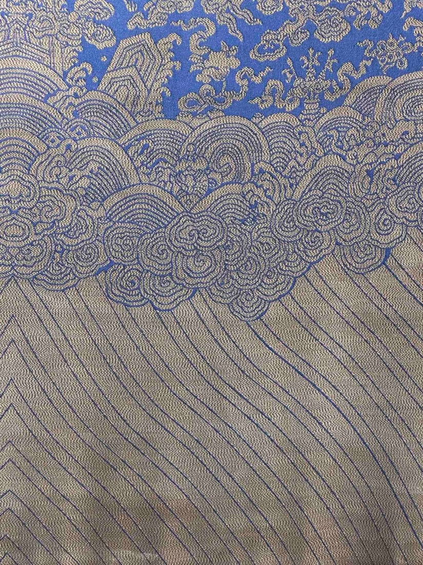 Qing Robe Material Dragon Pattern Brocade - 3