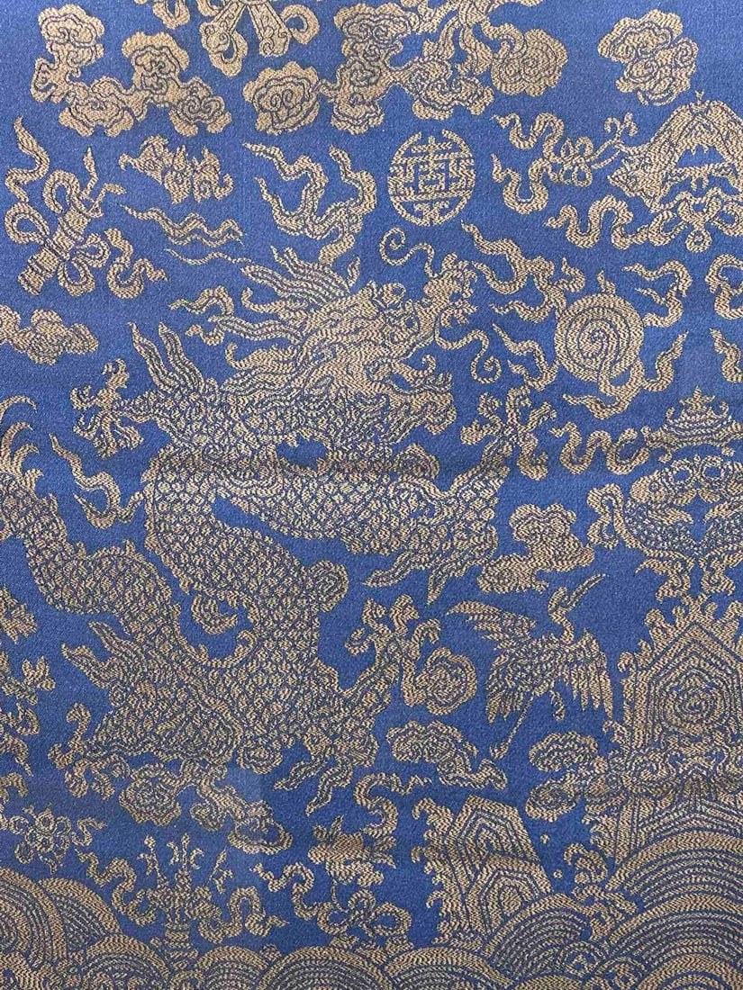 Qing Robe Material Dragon Pattern Brocade - 4