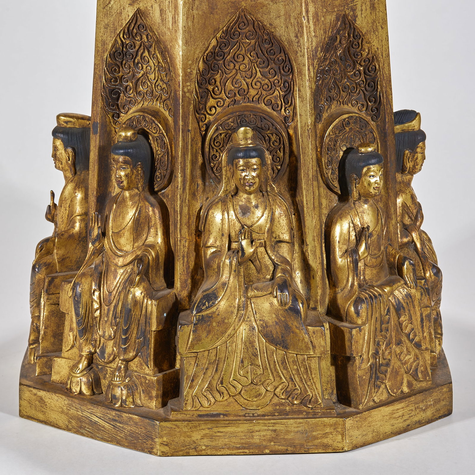 Gilt Bronze Sakyamuni Stupa - 10