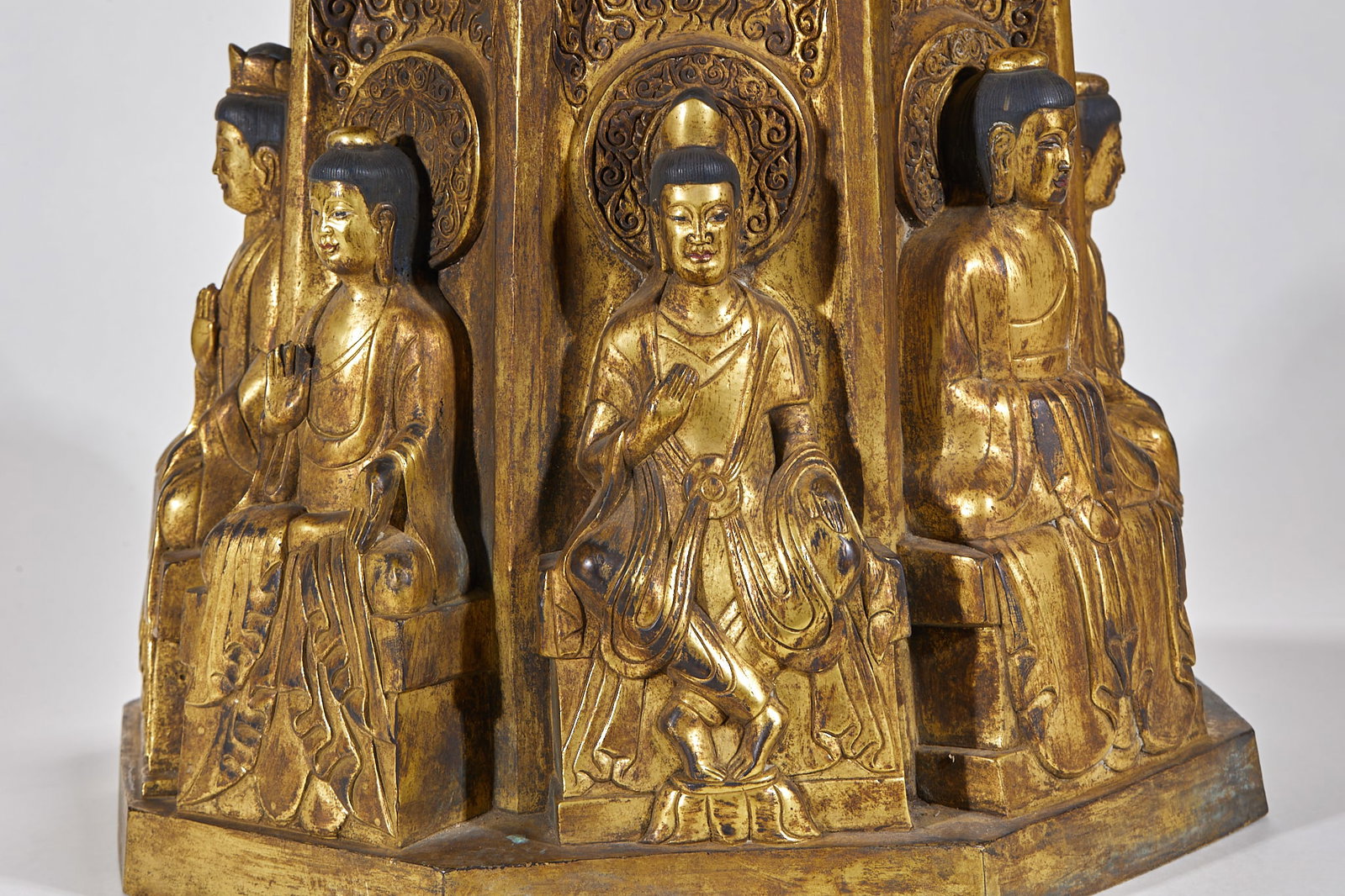 Gilt Bronze Sakyamuni Stupa - 2