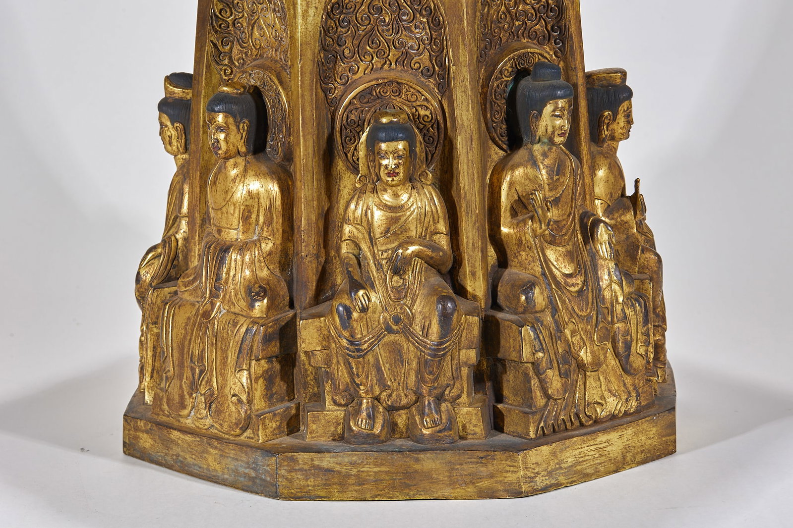 Gilt Bronze Sakyamuni Stupa - 5