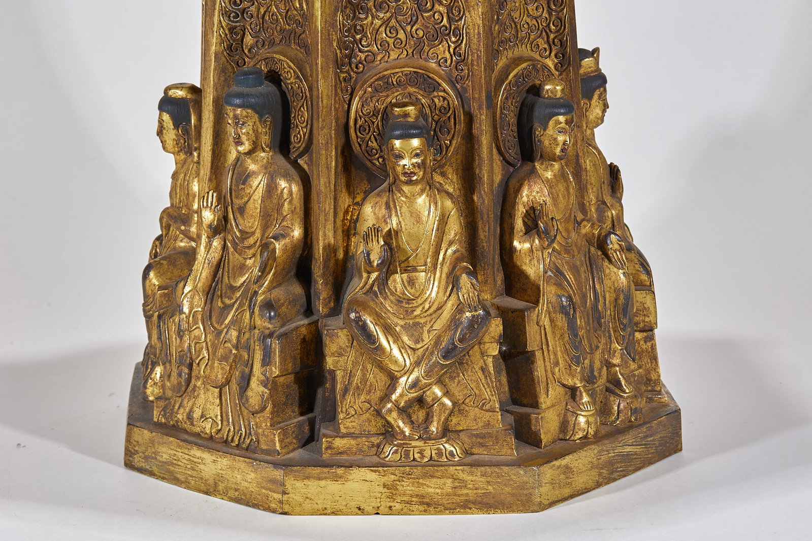 Gilt Bronze Sakyamuni Stupa - 8
