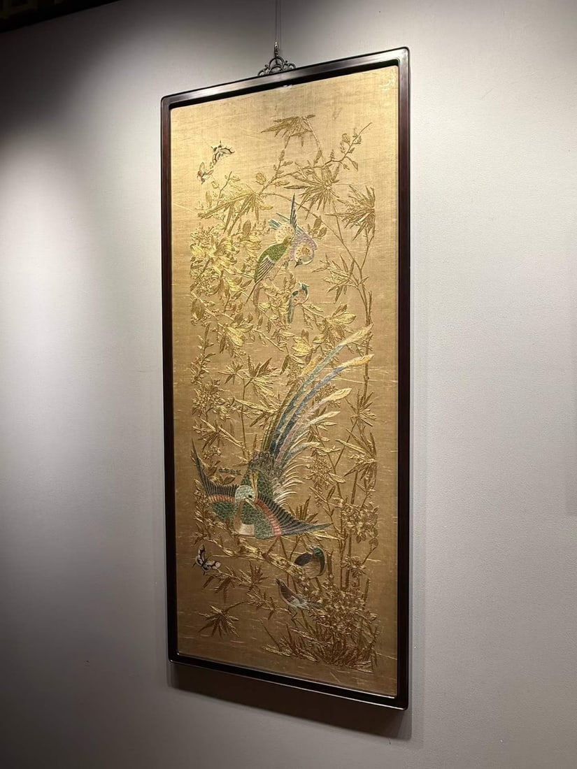 Qing Gold-thread Embroidery Bright Future - 6
