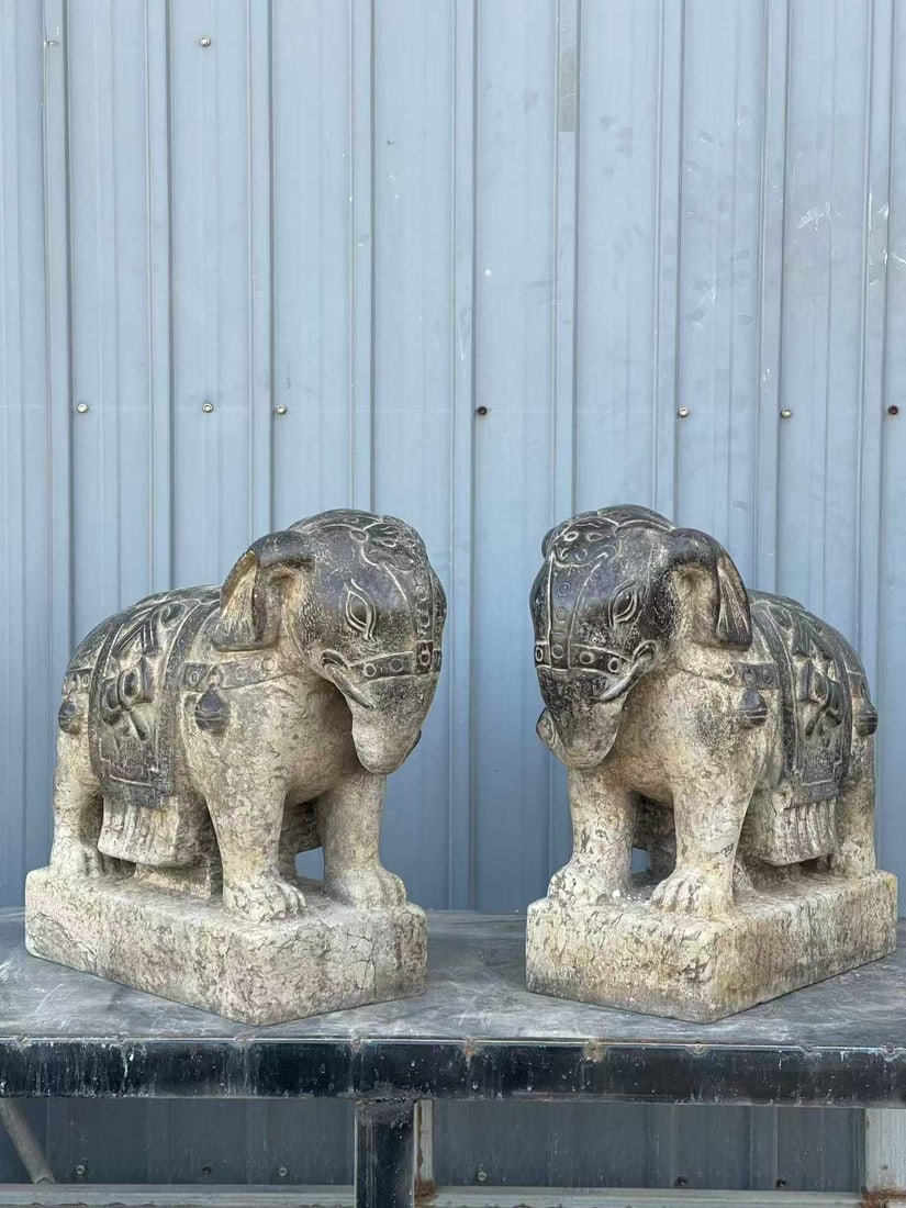 Bluestone Peace Elephant Ornament - 3