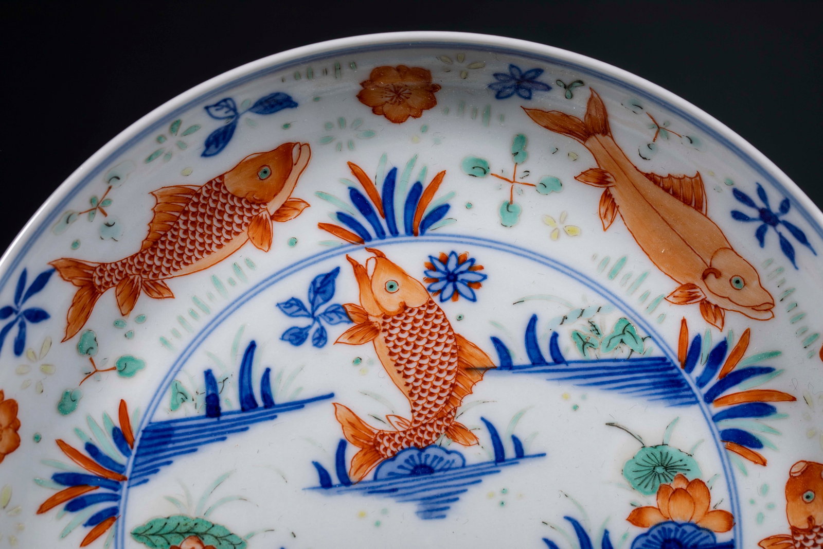Twelve Koi Appreciation Plate - 4