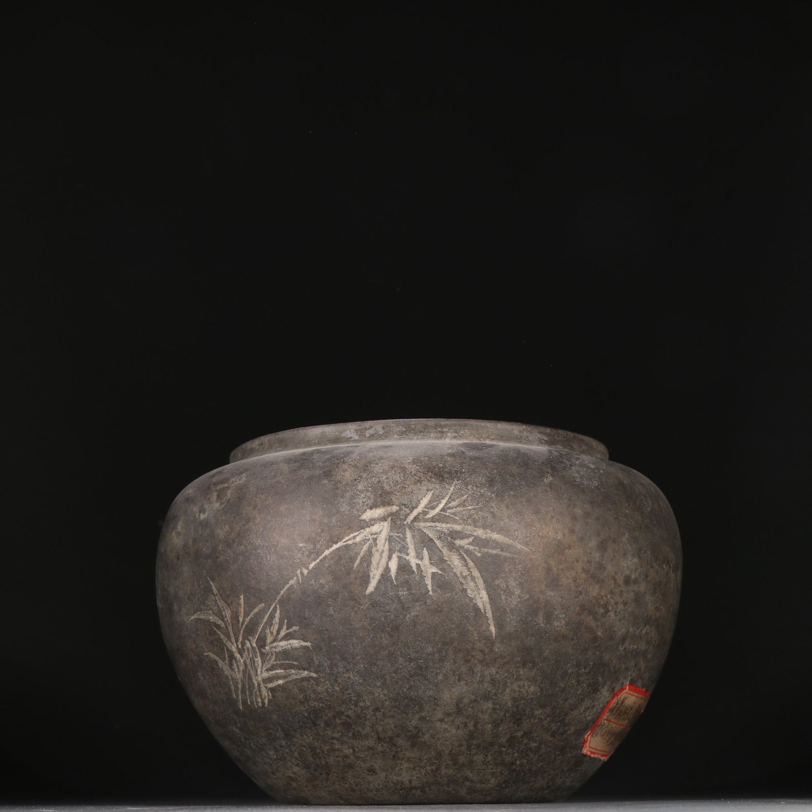Bamboo-carved Zisha Water Washer (1 of 9)