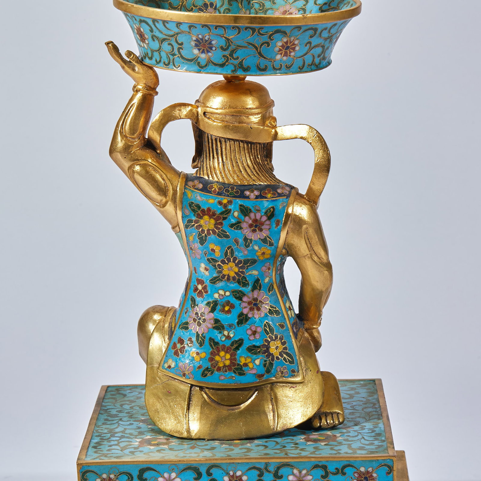 Enamel Figural Candlestick - 10