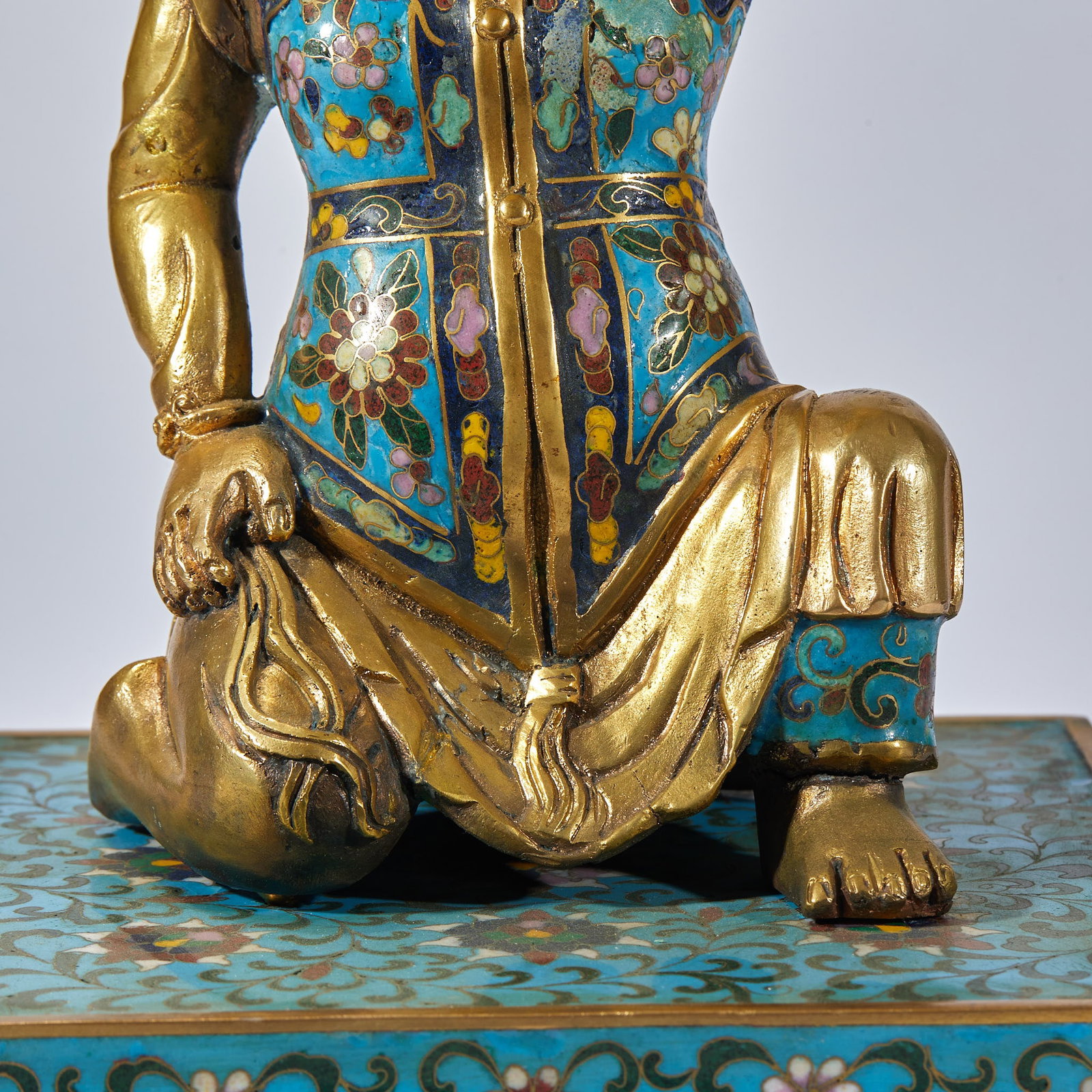 Enamel Figural Candlestick - 6
