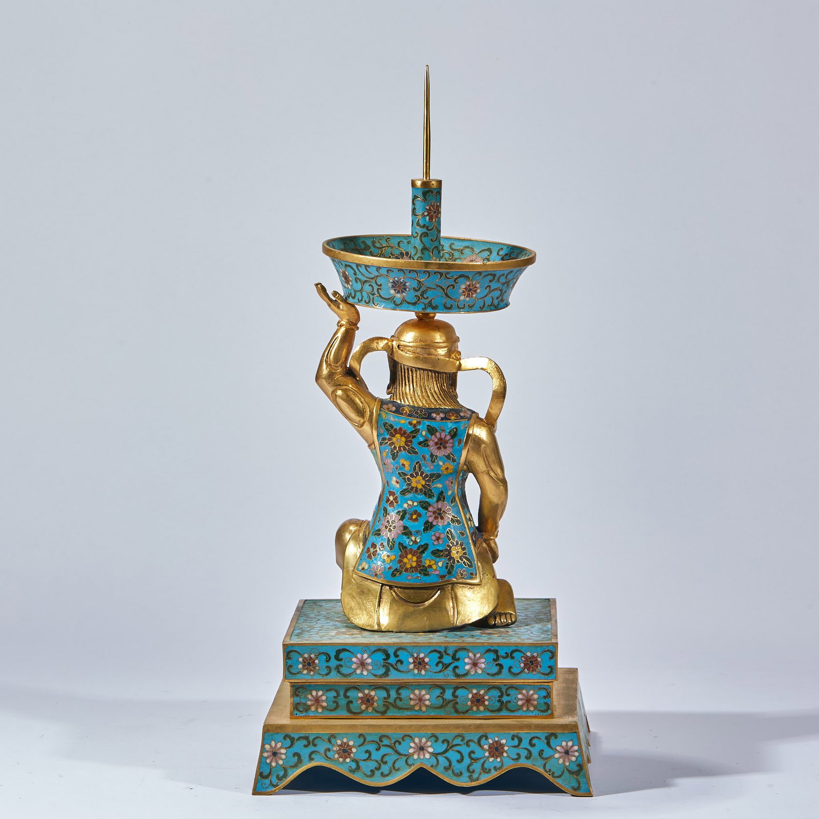 Enamel Figural Candlestick - 9