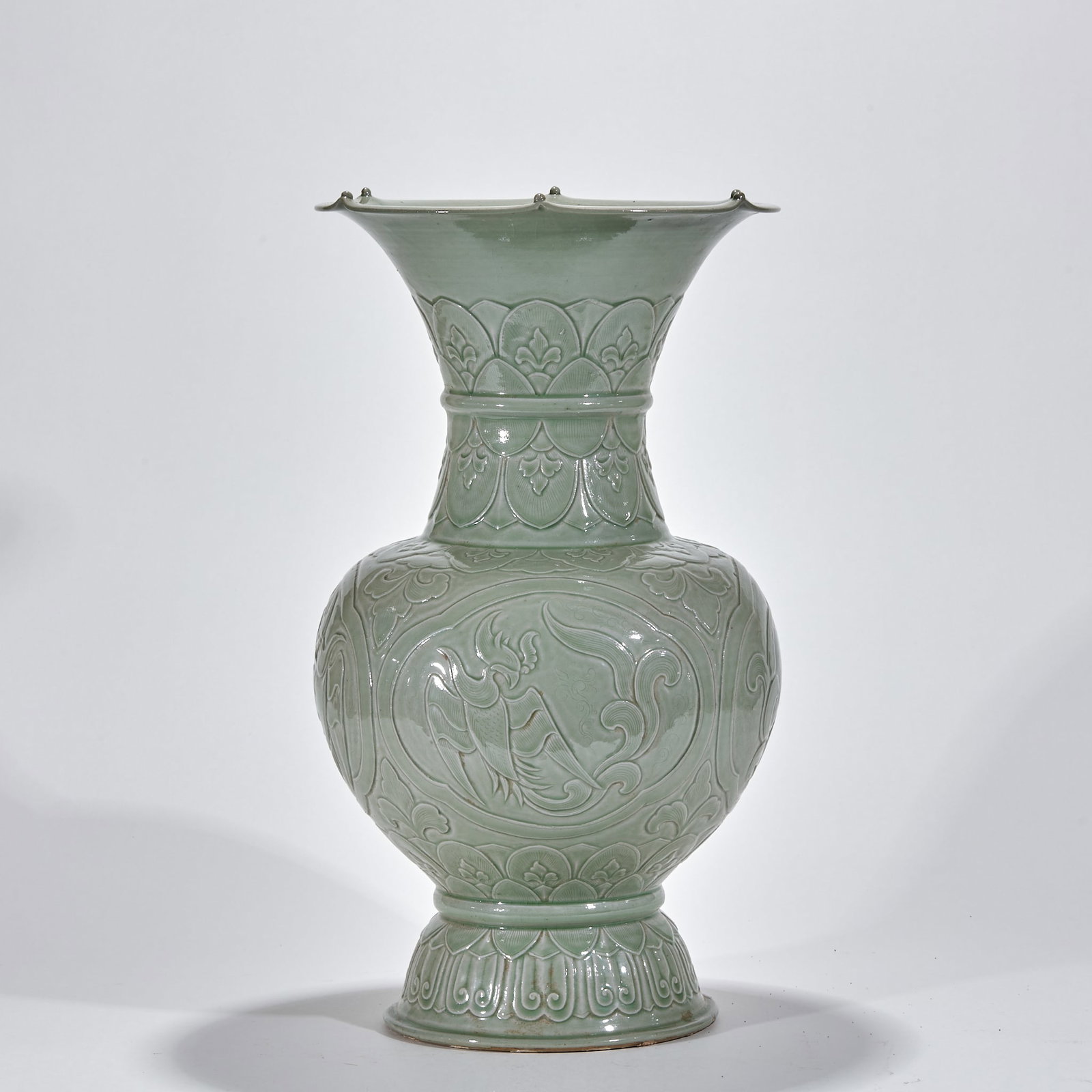 Yue Ware Openwork Phoenix Vase - 4