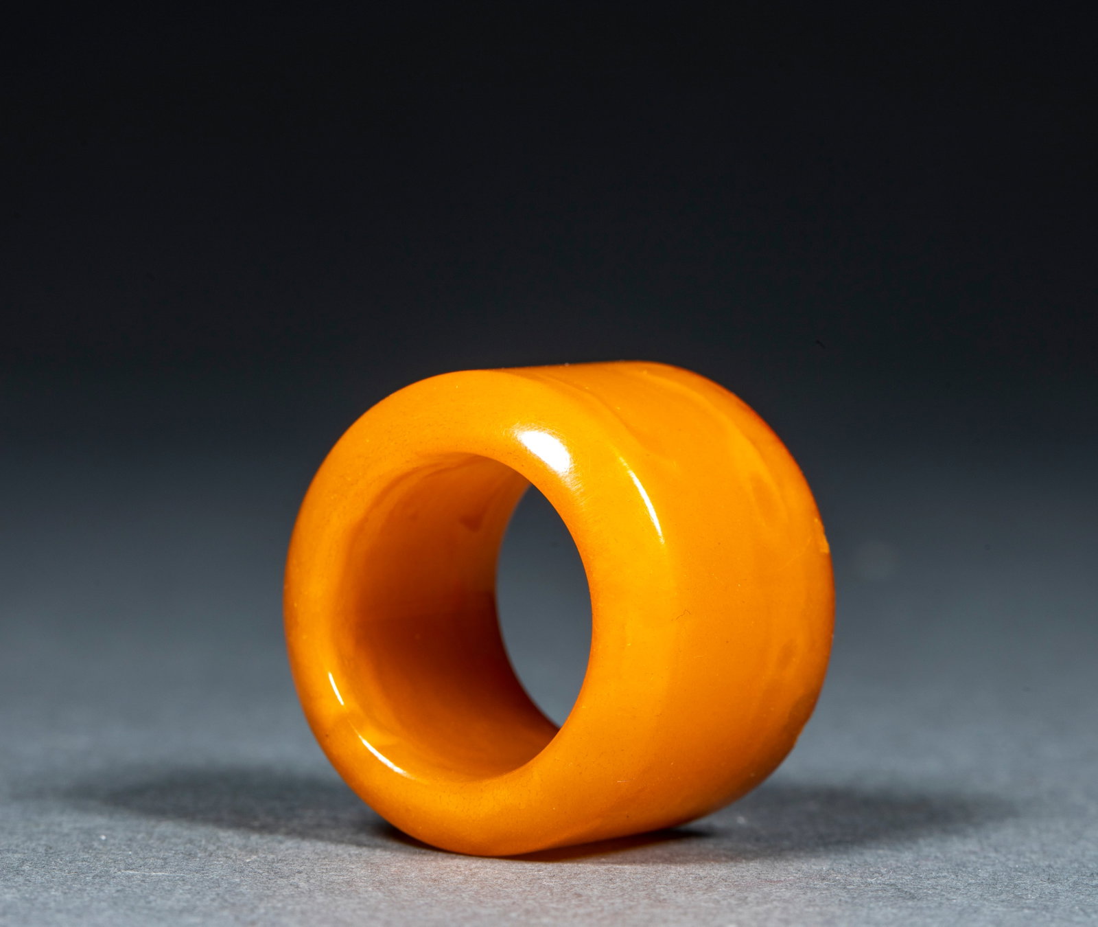 Amber Thumb Ring - 7