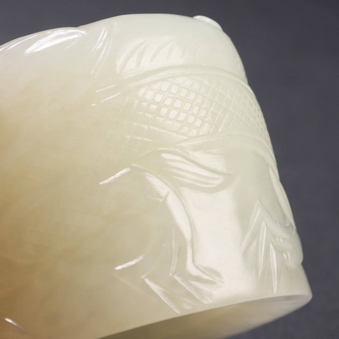 Hetian Jade Dragon Thumb Ring - 6
