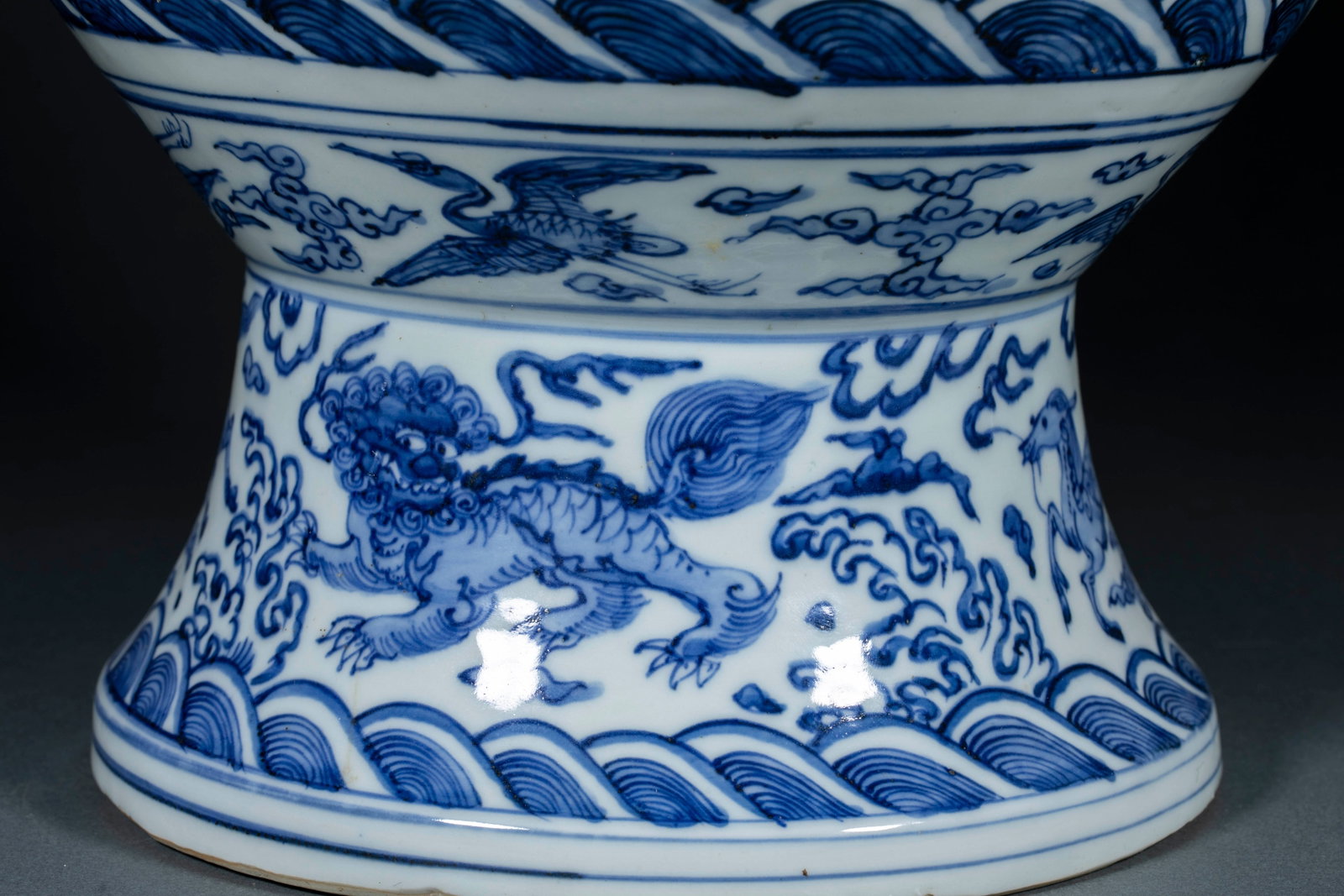 Ming Dragon Phoenix Auspicious Vase - 6