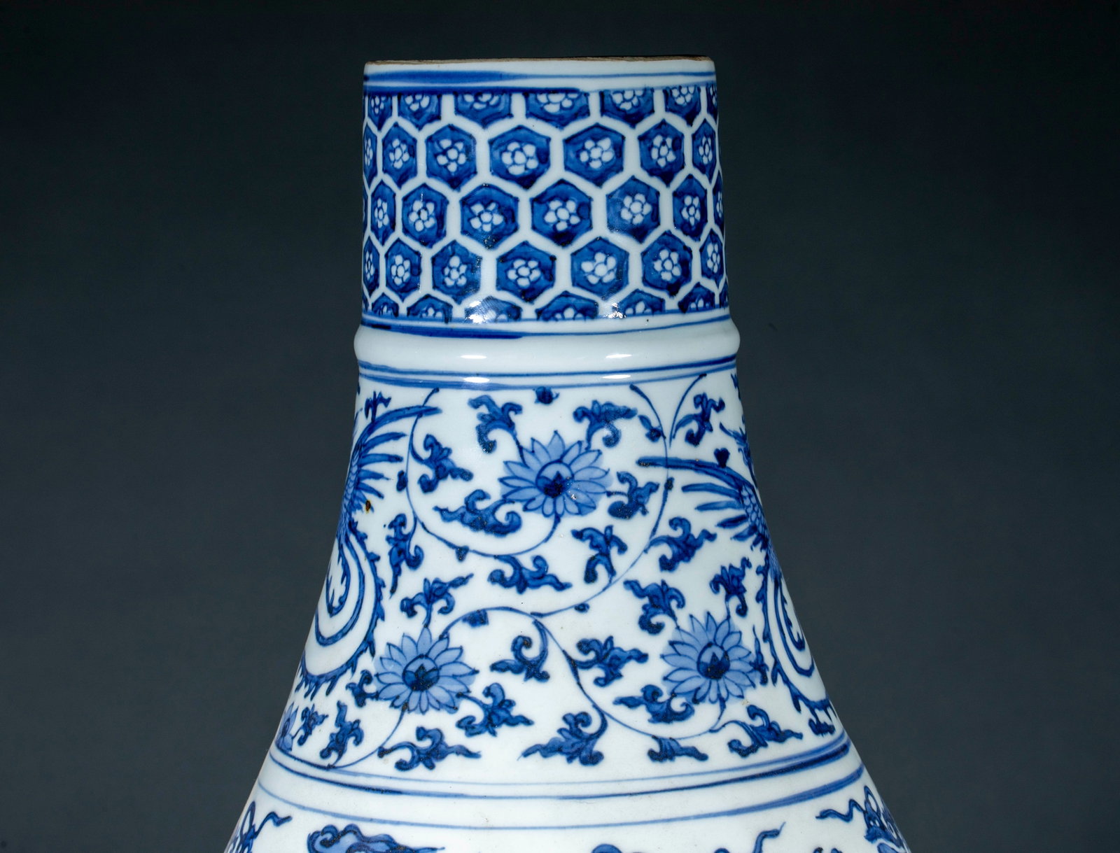 Ming Dragon Phoenix Auspicious Vase - 9