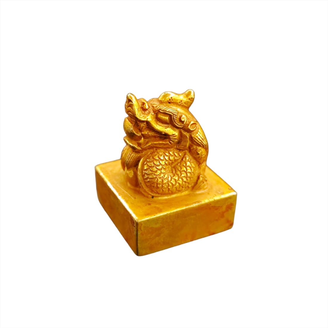 Tang Royal Gold Seal of Hejian Prince: Tang Hejian Prince Gold Seal, H3.2cm L2.5cm, 127g