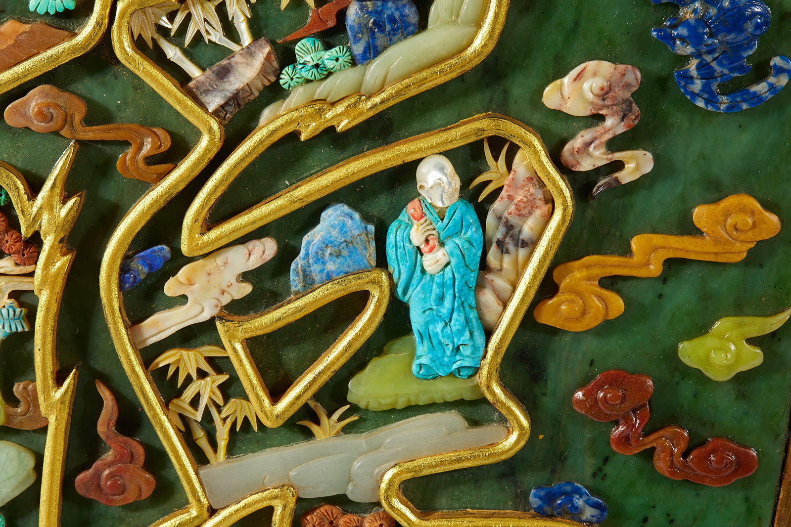 Qianlong Enamel Fu Character Screen - 13