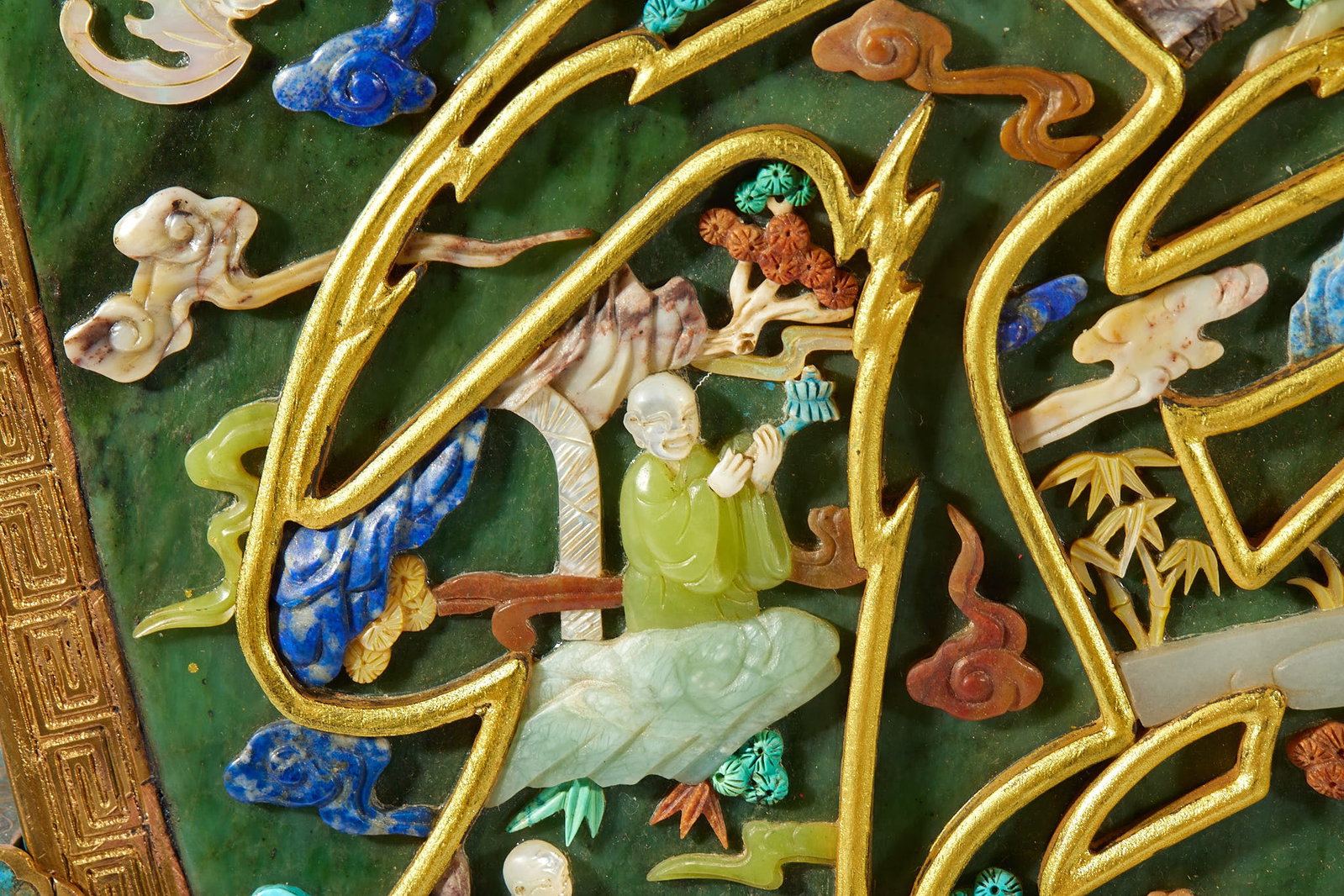 Qianlong Enamel Fu Character Screen - 14