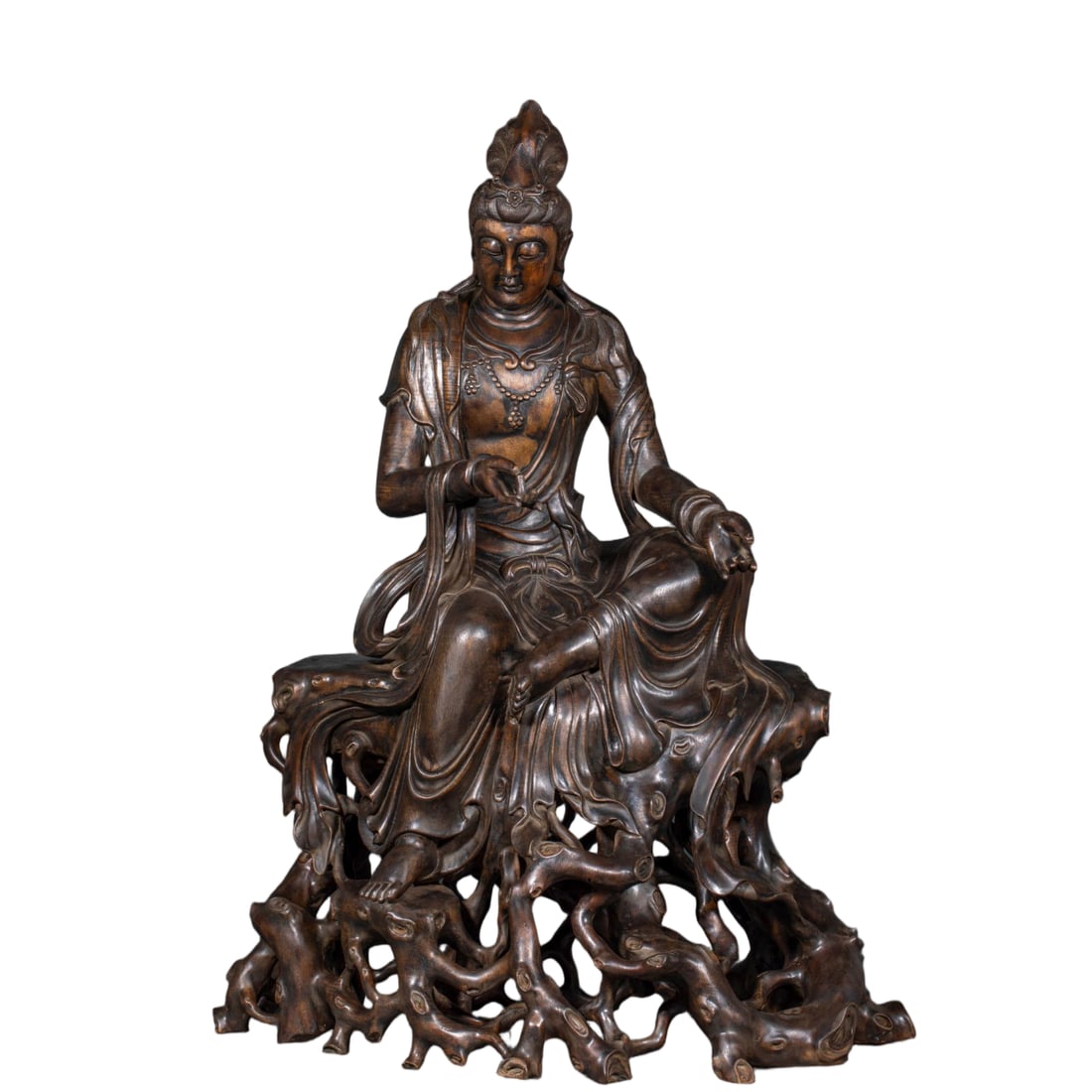 Agarwood Free Guanyin: Agarwood Free Guanyin, H82cm L37cm W29cm, 9050g