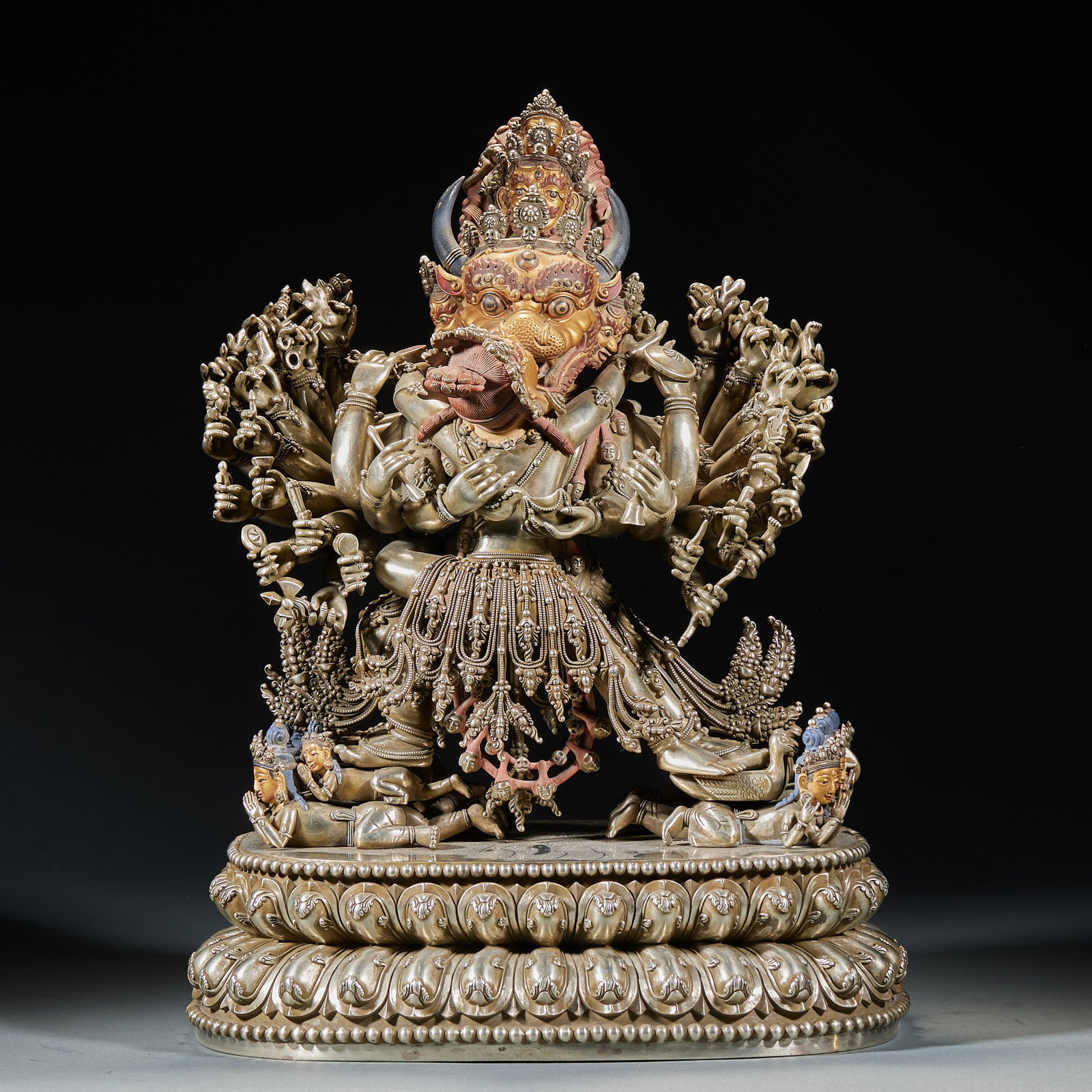 Yongle Silver Yamantaka - 11