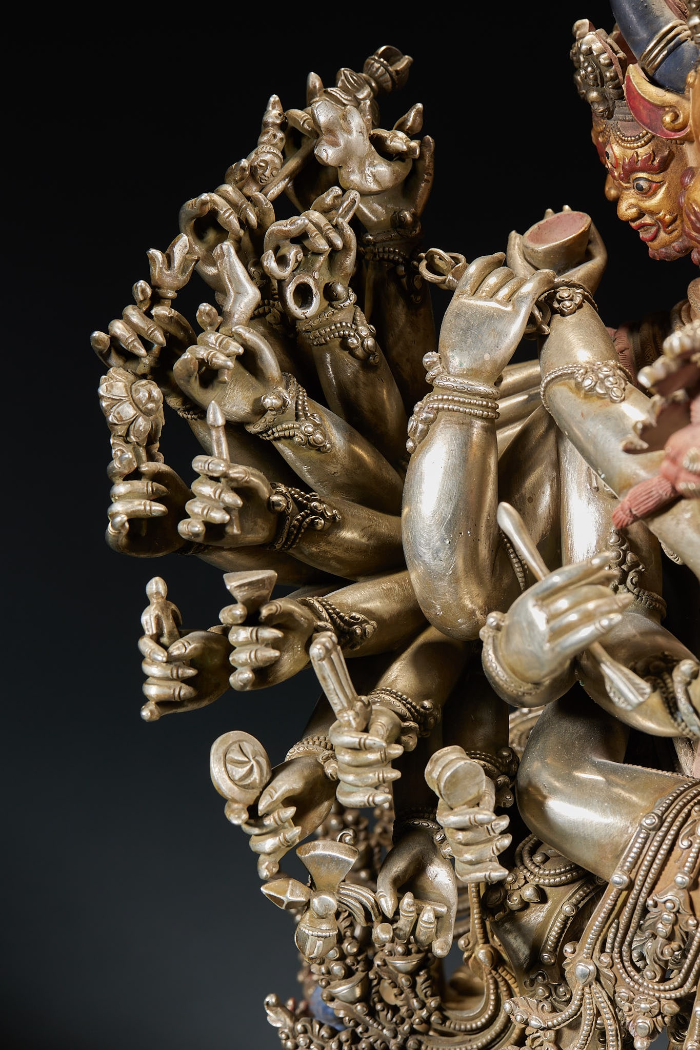 Yongle Silver Yamantaka - 12