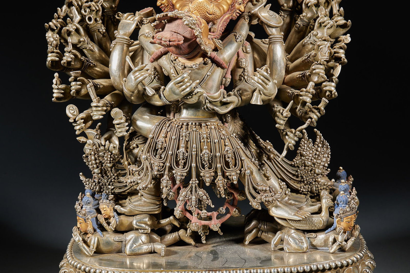 Yongle Silver Yamantaka - 14