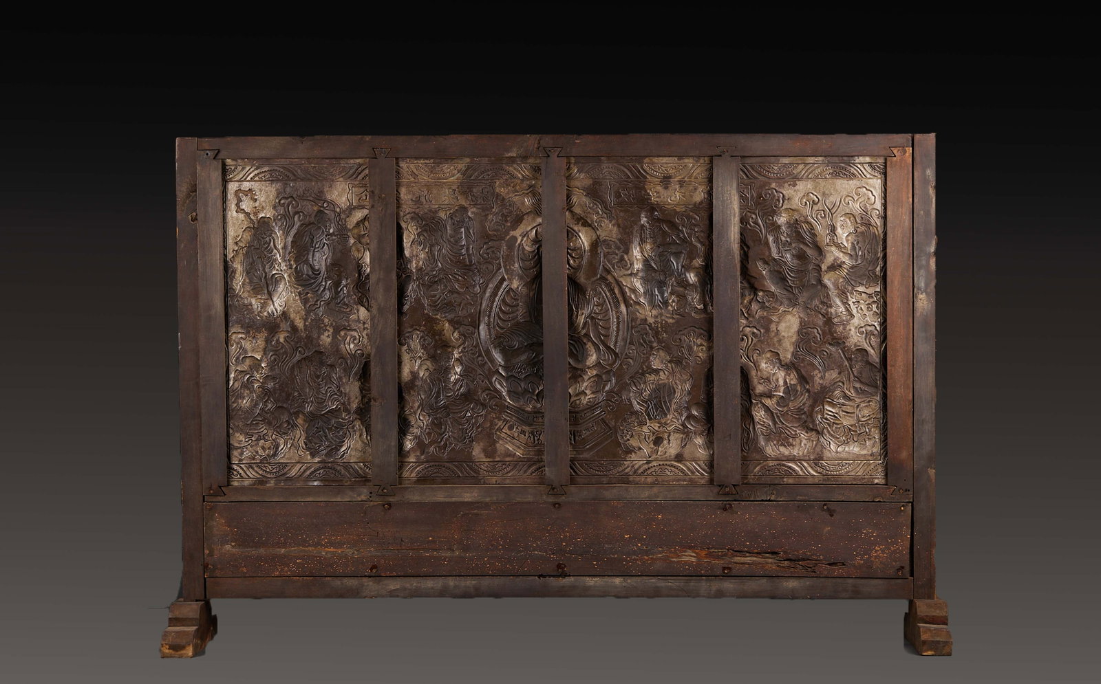 Silver Buddha Preaching Screen - 10