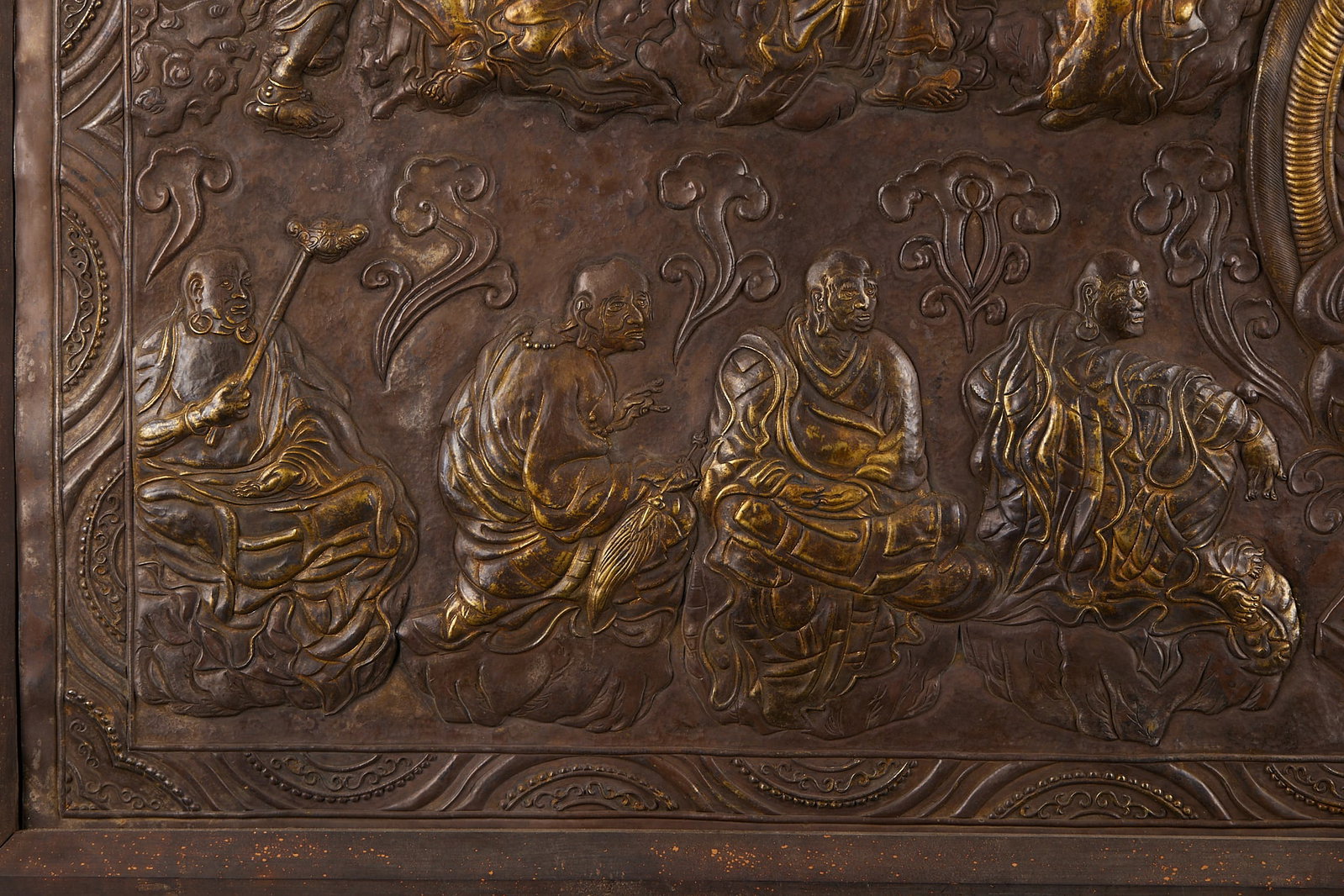 Silver Buddha Preaching Screen - 12